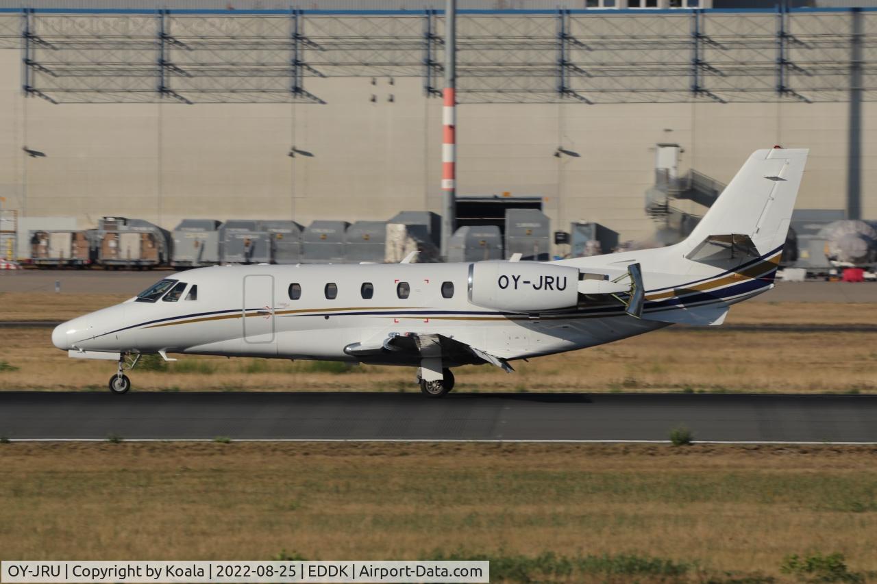 OY-JRU, 2002 Cessna 560XL Citation Excel C/N 560-5236, First pic in the database. Arrival from Billund.