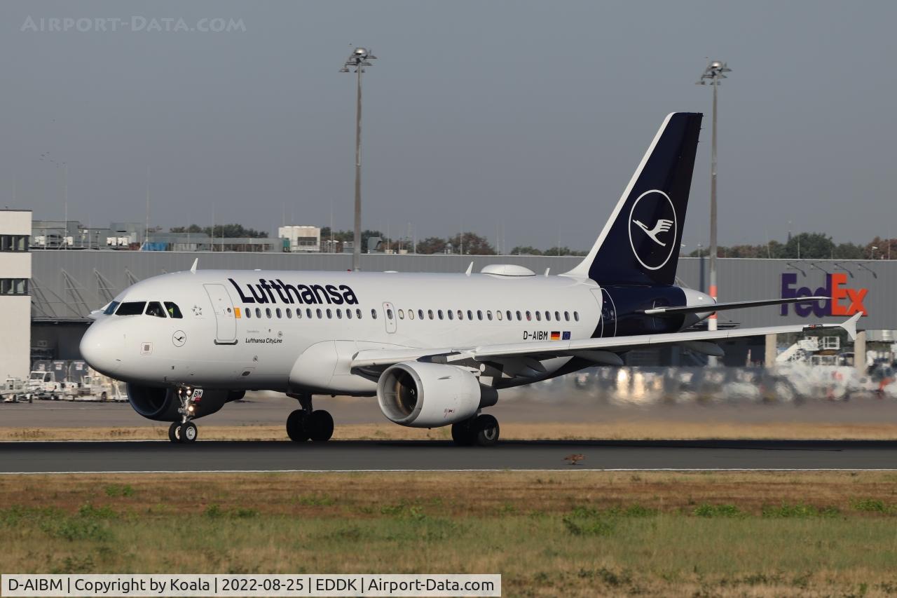 D-AIBM, 2004 Airbus A319-112 C/N 2262, Departure to Munich.