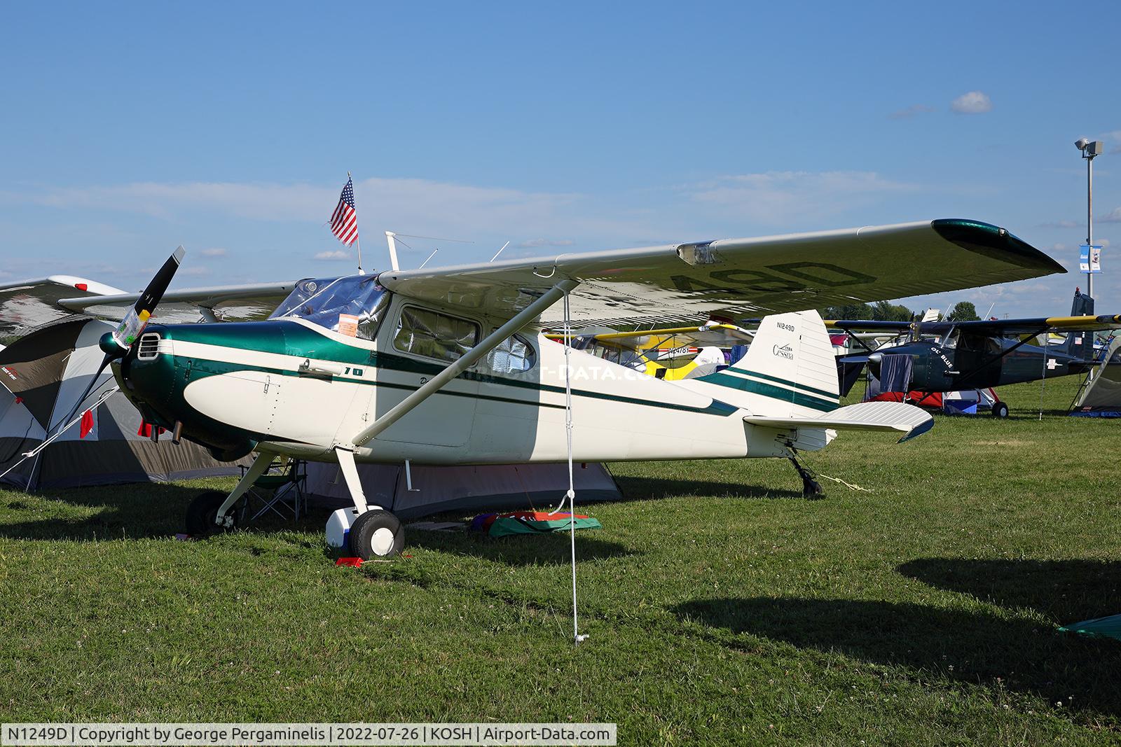 N1249D, 1951 Cessna 170A C/N 20121, Oshkosh 2022.