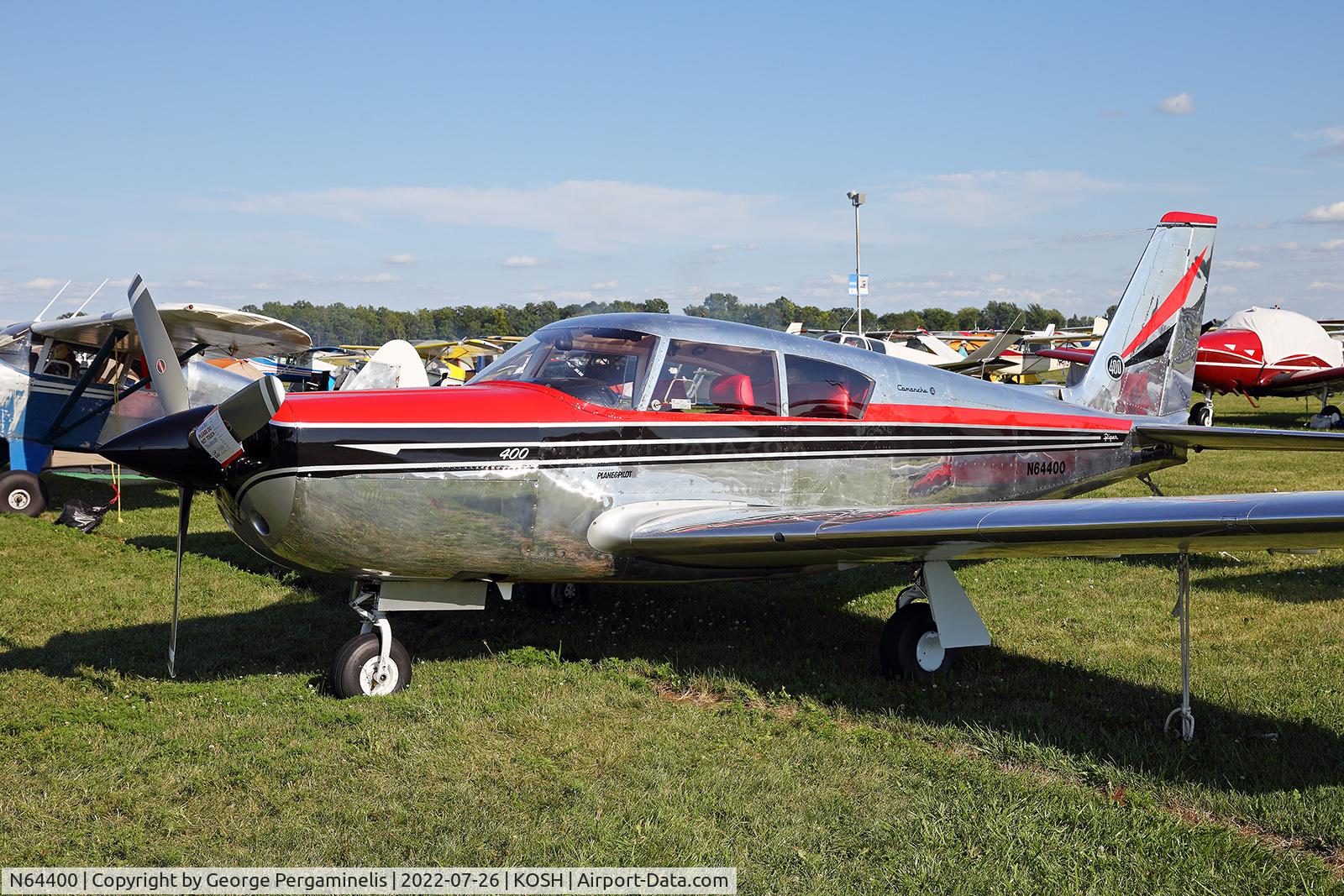 N64400, 1964 Piper PA-24-400 Comanche 400 C/N 26-36, Oshkosh 2022.