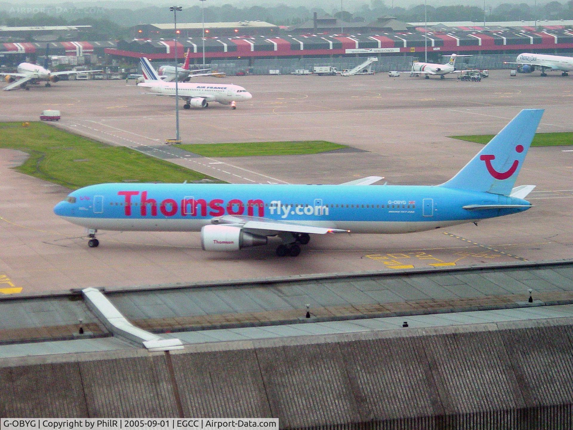 G-OBYG, 1999 Boeing 767-304 C/N 29137, G-OBYG 1999 Boeing 767-300 Thiomson fly MAN