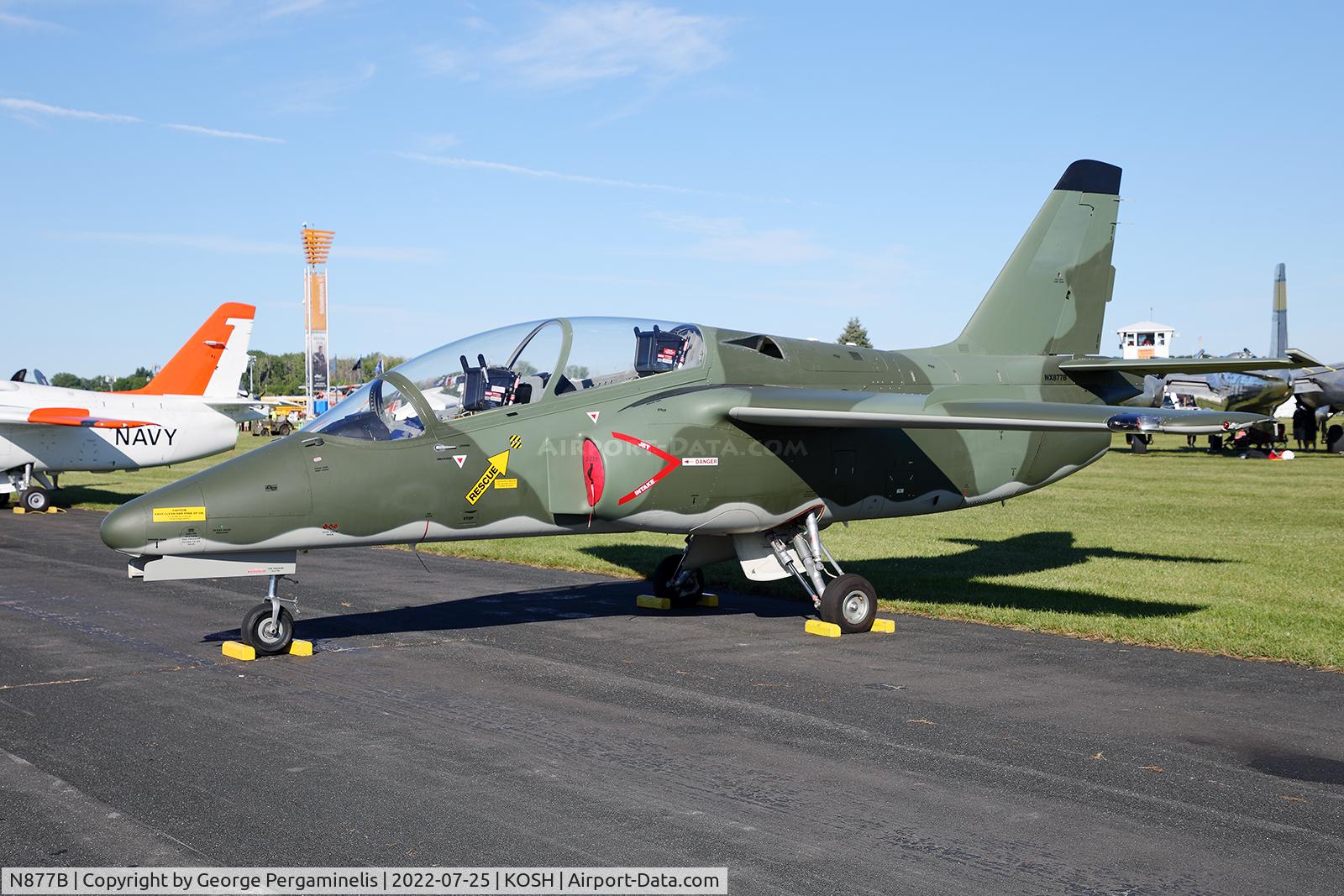 N877B, SIAI-Marchetti S-211 C/N 46/08-004, Oshkosh 2022.