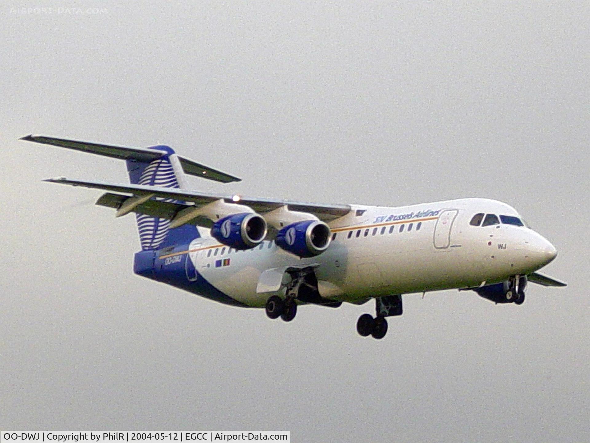 OO-DWJ, 1999 British Aerospace Avro 146-RJ100 C/N E3355, SN Brussels 1999 Avro RJ100 OO-DWJ MAN