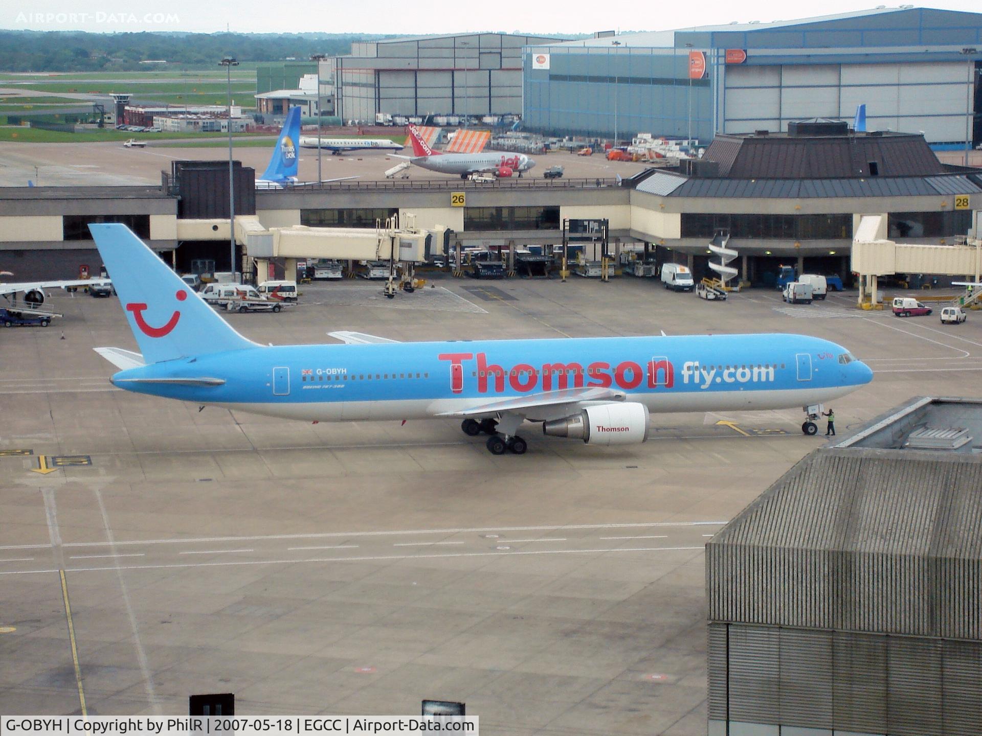 G-OBYH, 1999 Boeing 767-304/ER C/N 28883, Thomsonfly 1999 Boeing 767-300 G-OBYH MAN