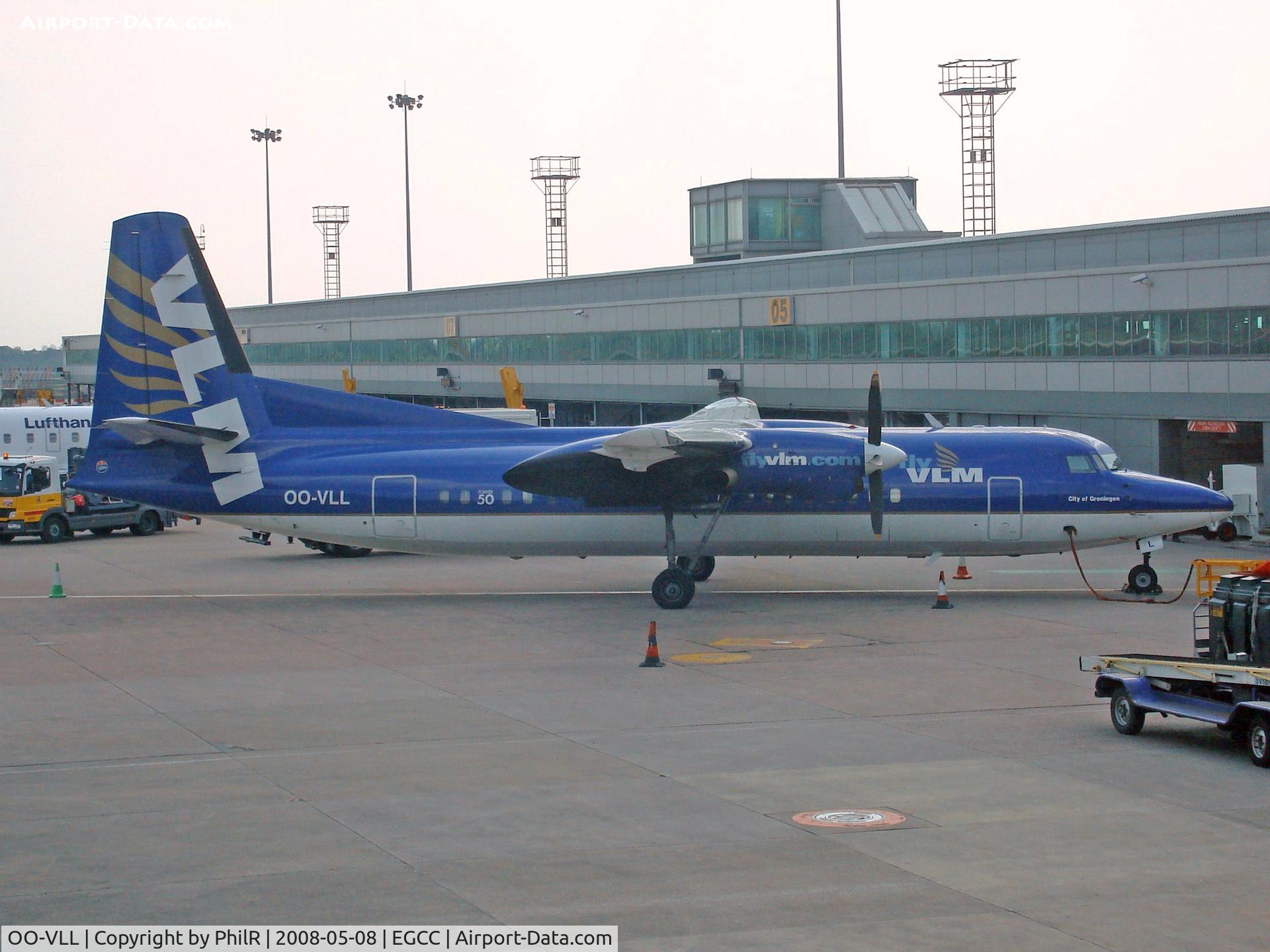 OO-VLL, 1989 Fokker 50 C/N 20144, VLM 1989 Fokker 50 OO-VLL MAN