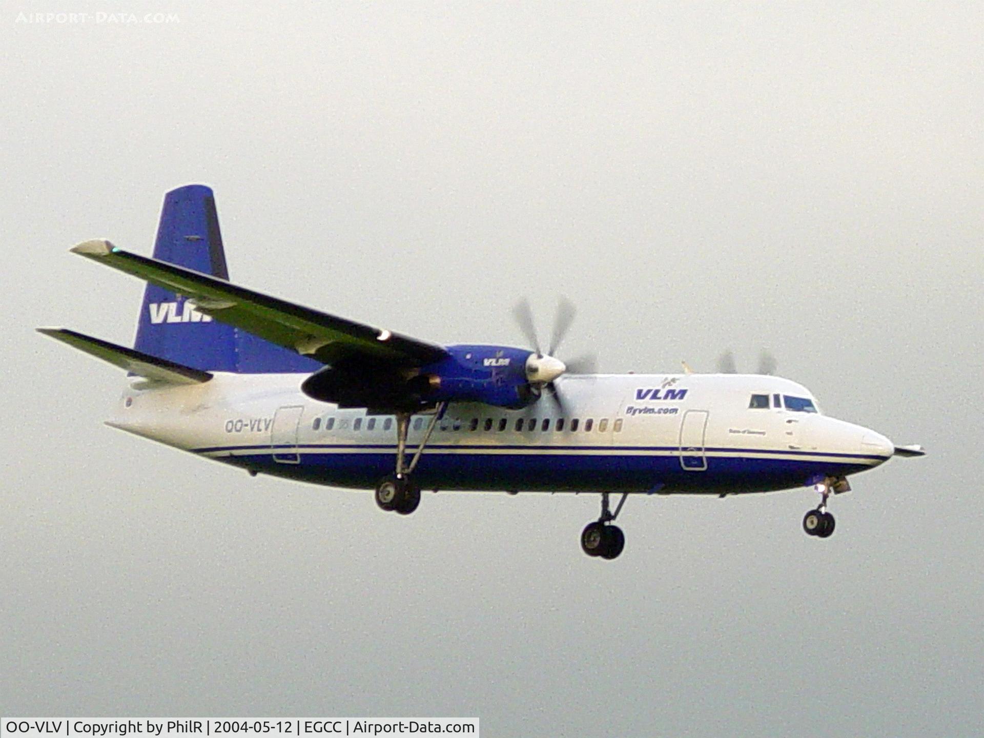 OO-VLV, 1989 Fokker 50 C/N 20160, VLM 1989 Fokker 50 OO-VLV MAN