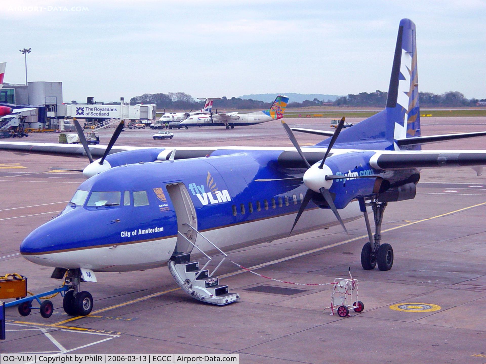 OO-VLM, 1988 Fokker 50 C/N 20135, VLM 1988 Fokker F50 OO-VLM MAN