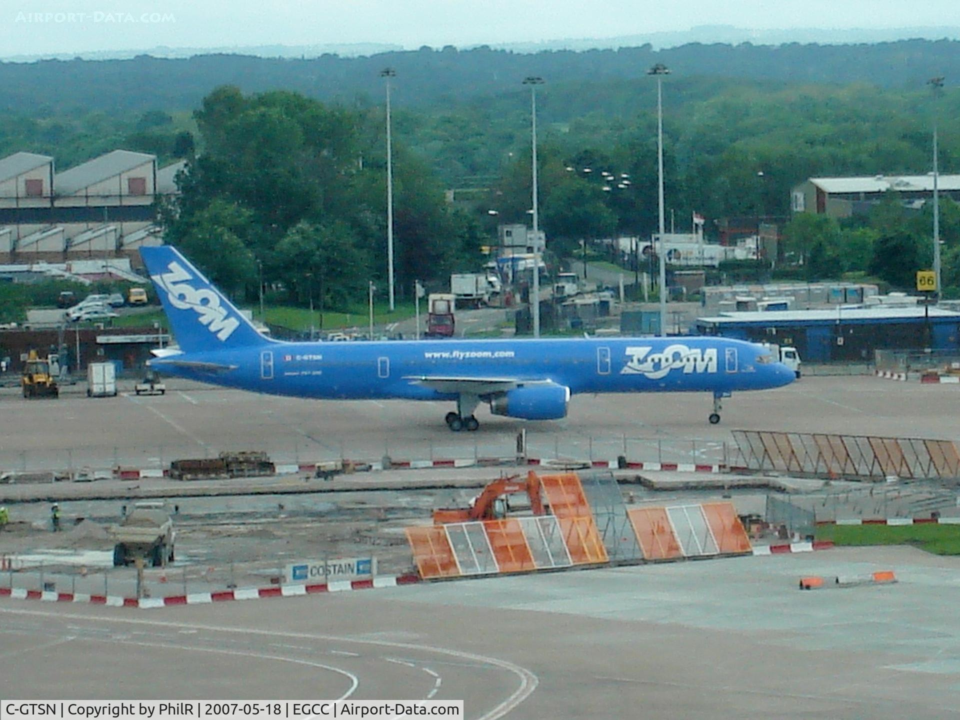 C-GTSN, 1990 Boeing 757-28A C/N 24543, Zoom 1990 Boeing 757-200 C-GTSN MAN
