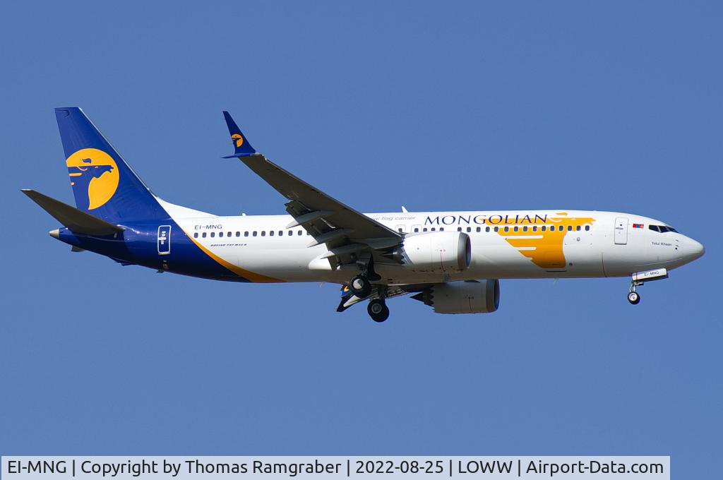 EI-MNG, 2019 Boeing 737-8 MAX C/N 43795, MIAT Mongolian Airlines Boeing 737-8 MAX