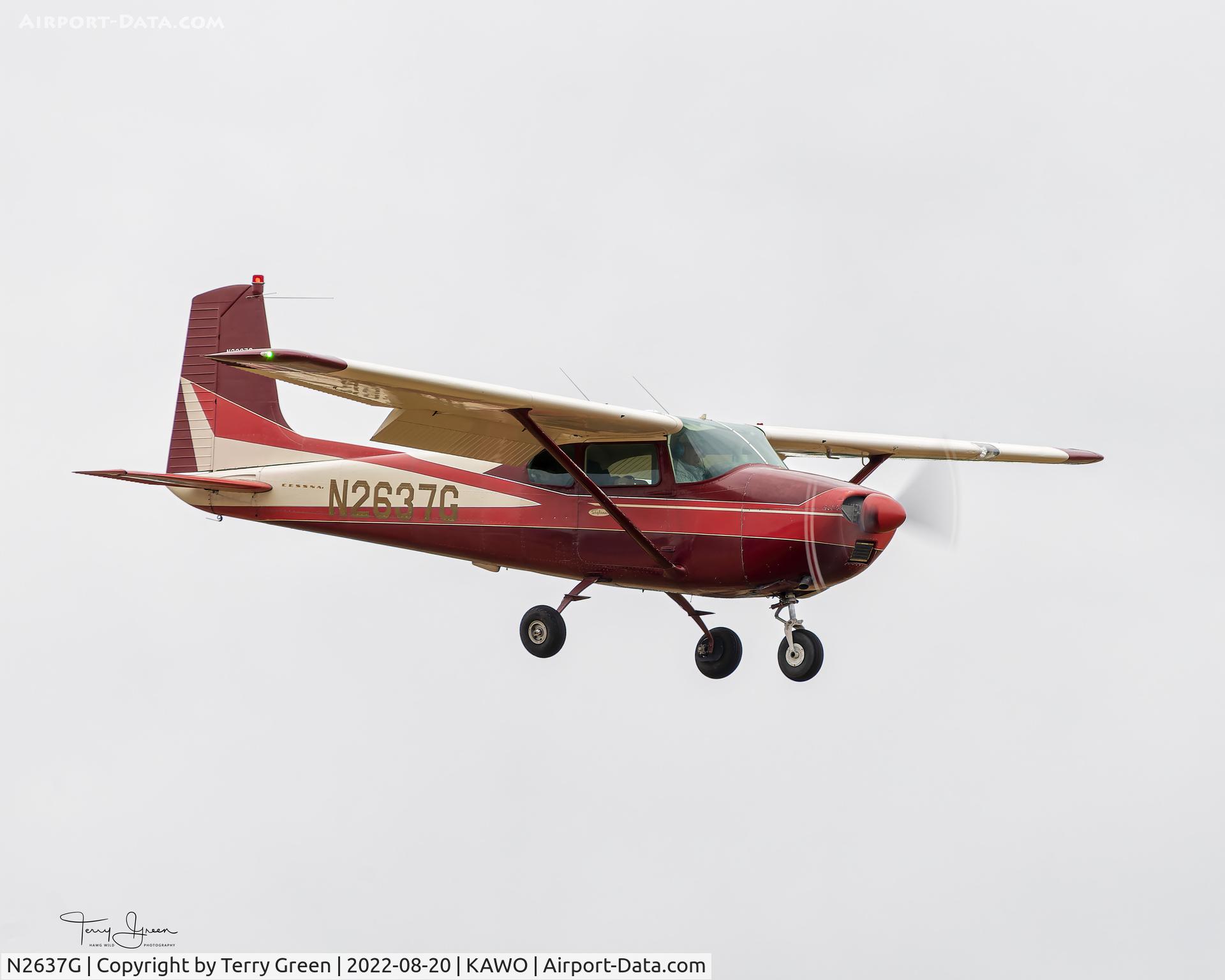 N2637G, 1959 Cessna 182B Skylane C/N 51937, KAWO