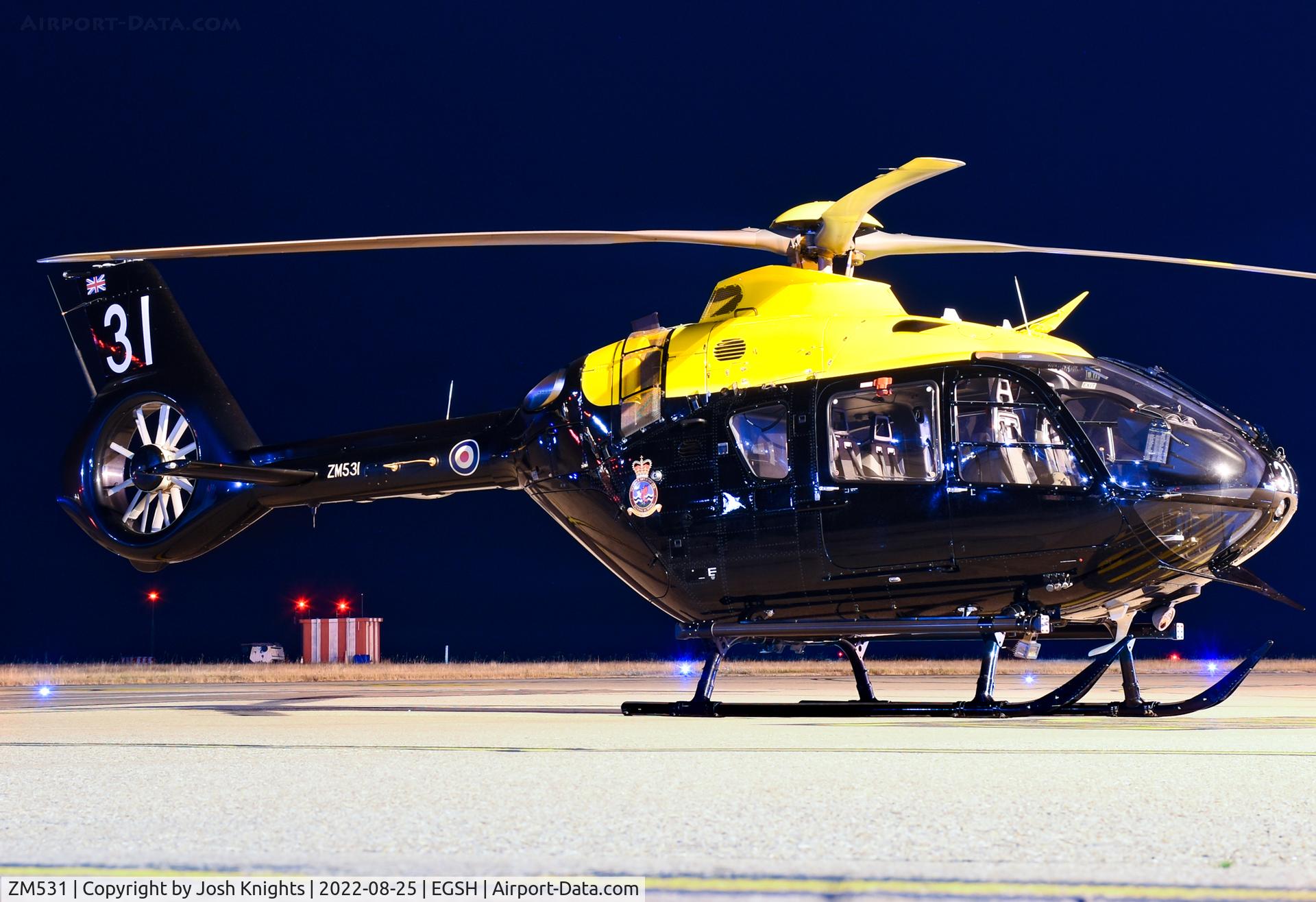 ZM531, 2018 Airbus Helicopters Juno HT Mk.1 C/N 2042, On Stand At Norwich.
