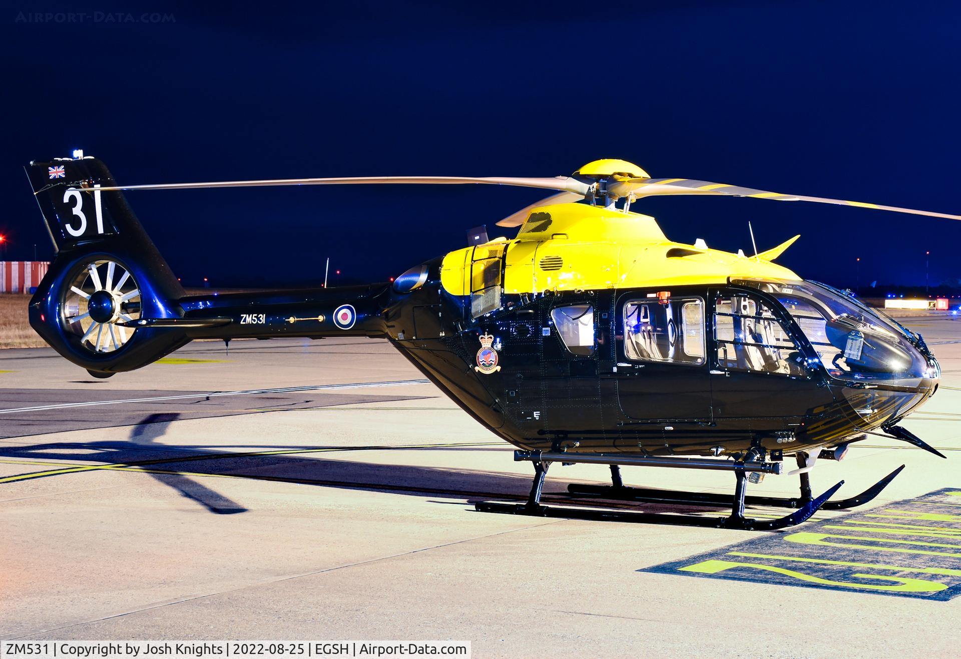 ZM531, 2018 Airbus Helicopters Juno HT Mk.1 C/N 2042, On Stand At Norwich.
