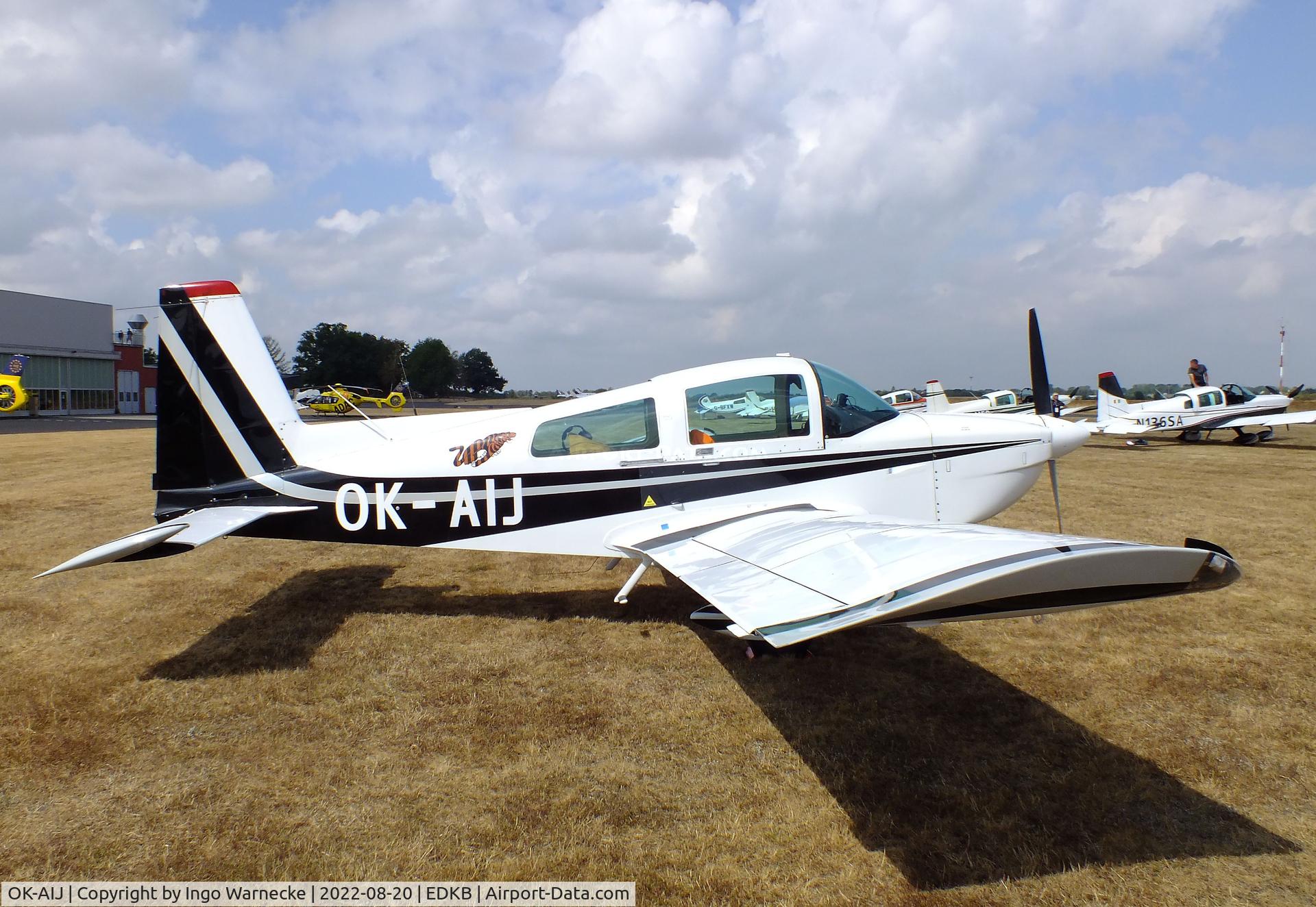 OK-AIJ, American General AG-5B Tiger C/N 10133, Grumman American (American General) AG-5B Tiger (AA-5B) at the 2022 Grumman Fly-in at Bonn-Hangelar airfield