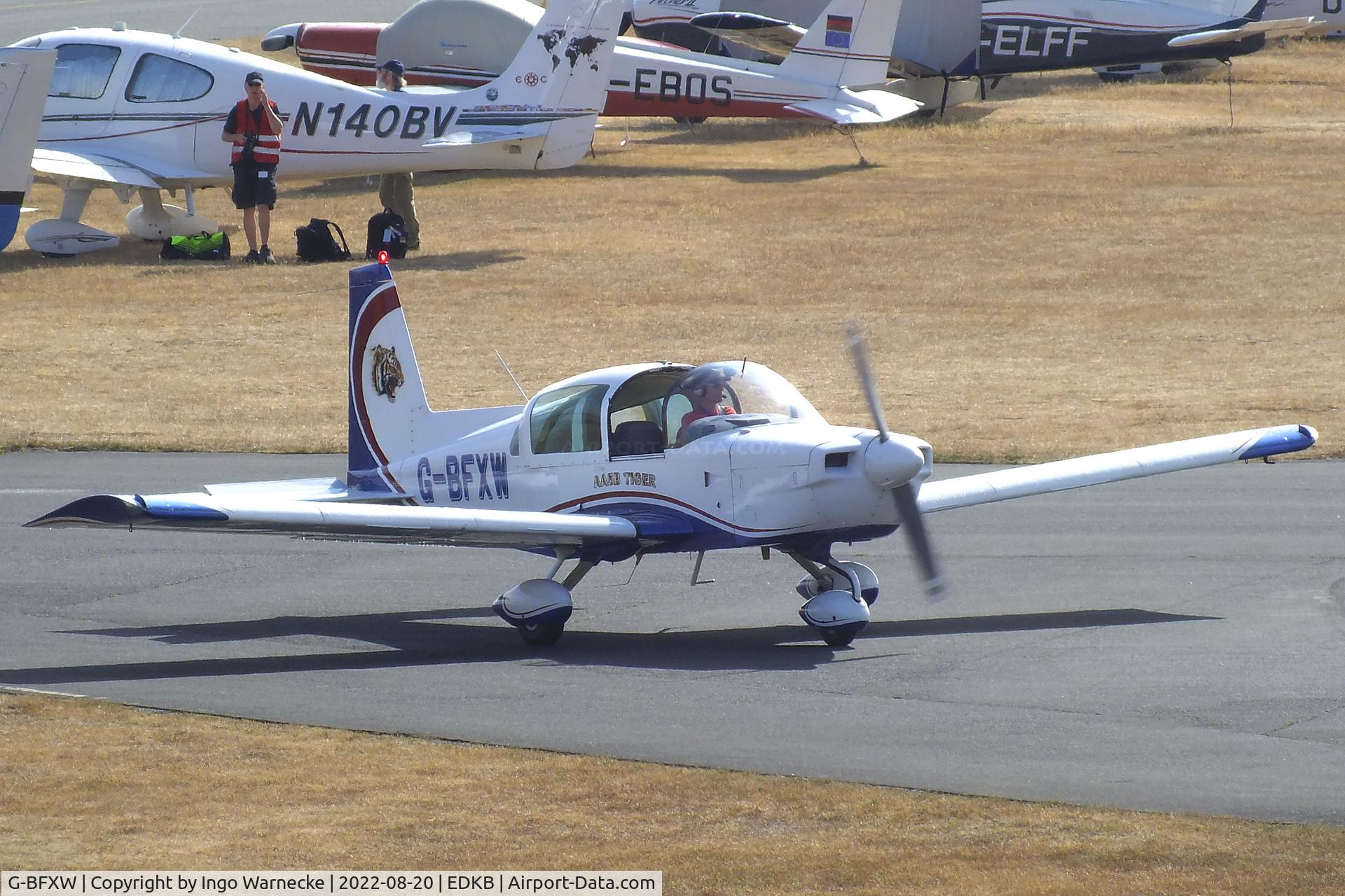 G-BFXW, 1978 Grumman American AA-5B Tiger C/N AA5B-0940, Grumman American AA-5B Tiger at the 2022 Grumman Fly-in at Bonn-Hangelar airfield