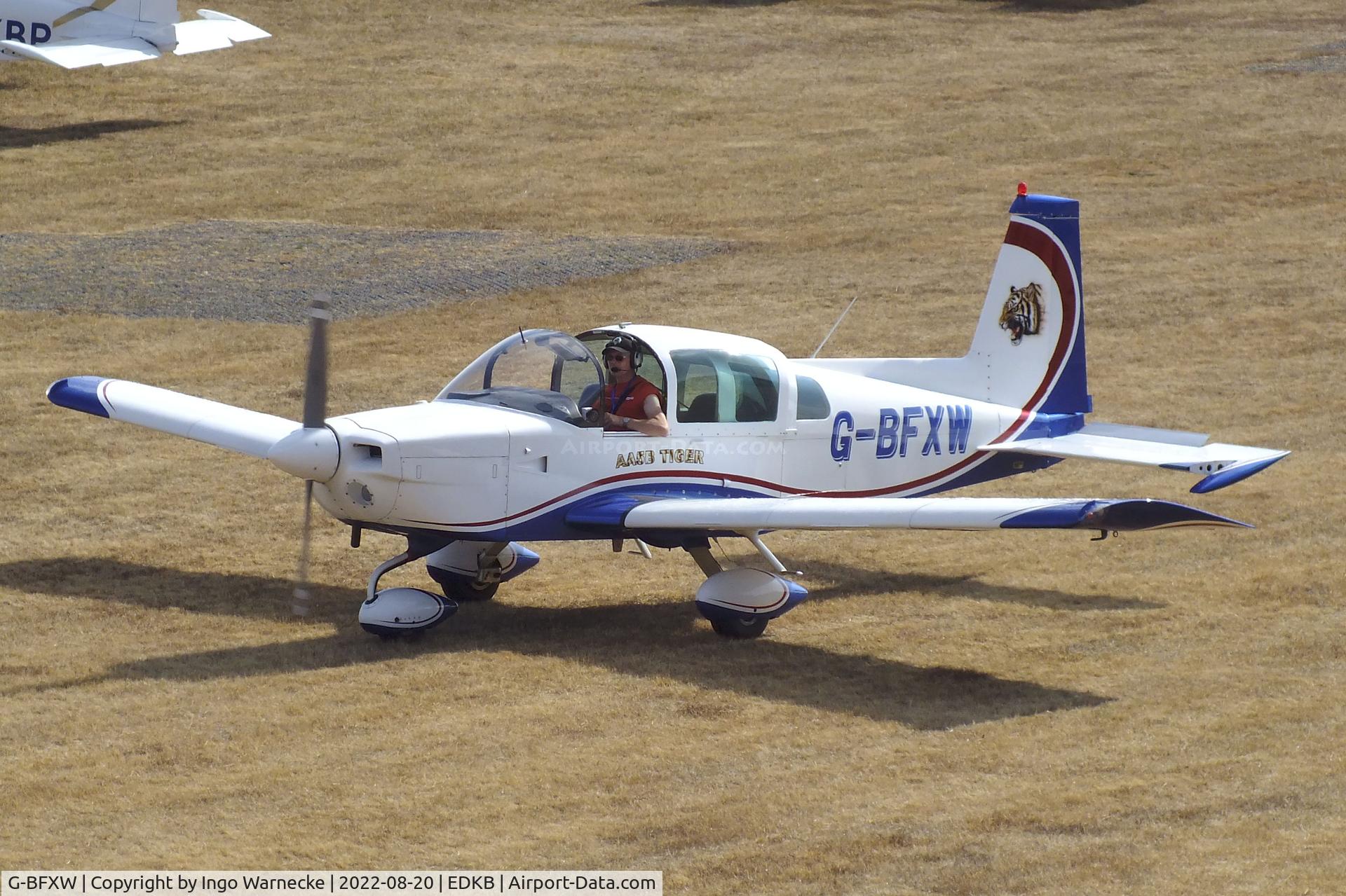 G-BFXW, 1978 Grumman American AA-5B Tiger C/N AA5B-0940, Grumman American AA-5B Tiger at the 2022 Grumman Fly-in at Bonn-Hangelar airfield
