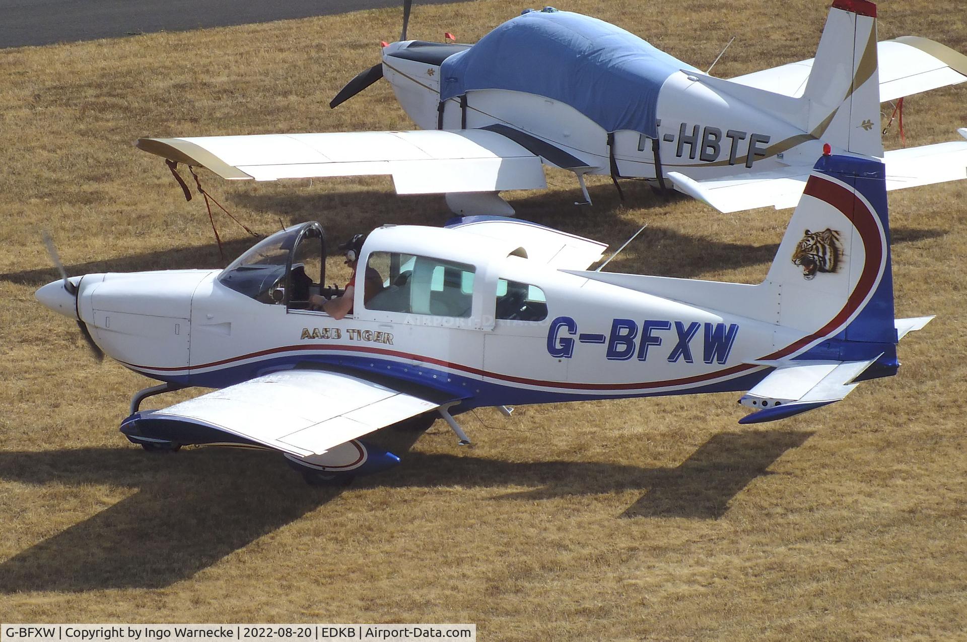 G-BFXW, 1978 Grumman American AA-5B Tiger C/N AA5B-0940, Grumman American AA-5B Tiger at the 2022 Grumman Fly-in at Bonn-Hangelar airfield
