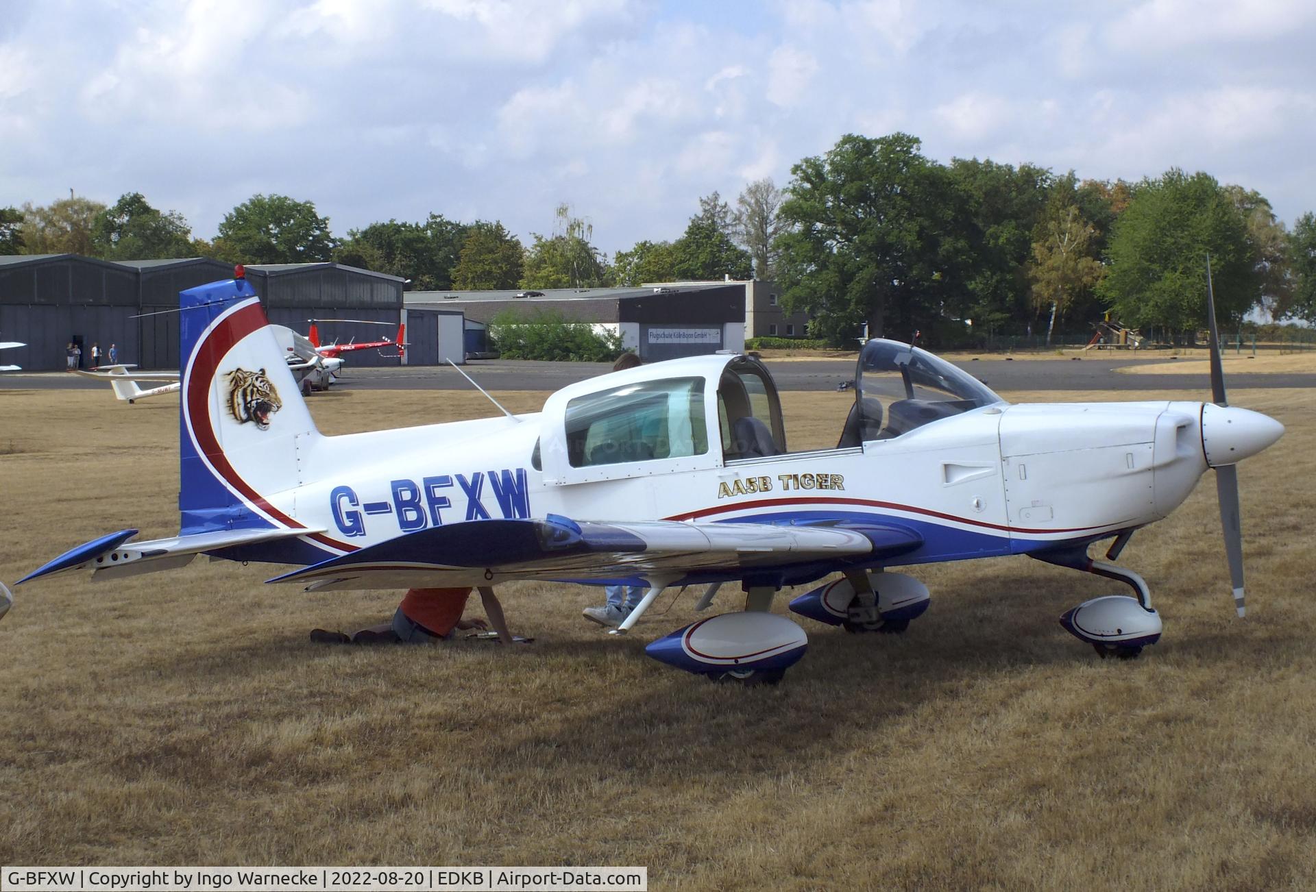 G-BFXW, 1978 Grumman American AA-5B Tiger C/N AA5B-0940, Grumman American AA-5B Tiger at the 2022 Grumman Fly-in at Bonn-Hangelar airfield