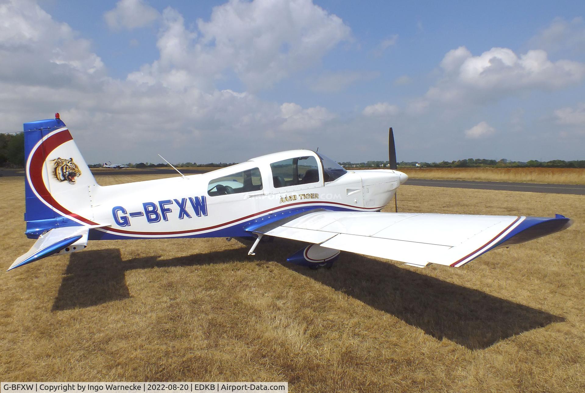 G-BFXW, 1978 Grumman American AA-5B Tiger C/N AA5B-0940, Grumman American AA-5B Tiger at the 2022 Grumman Fly-in at Bonn-Hangelar airfield