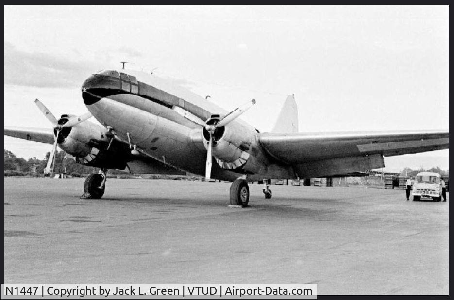 N1447, 1944 Curtiss C-46F Commando C/N 22561, Believed to be Udorn Thailand 1967