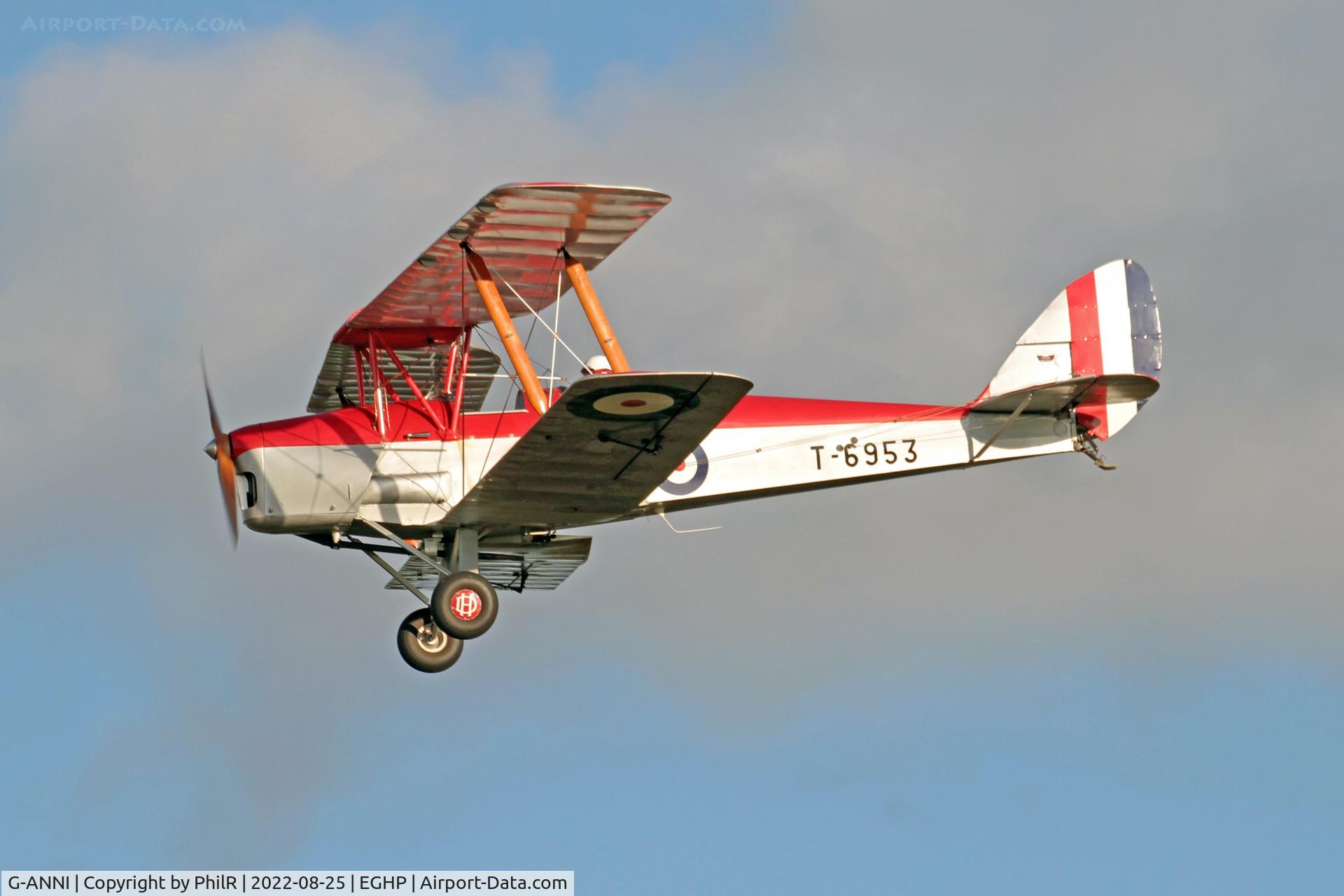 G-ANNI, 1941 De Havilland DH-82A Tiger Moth II C/N 85162, T6953 (G-ANNI) 1941 DH82A Tiger Moth Popham