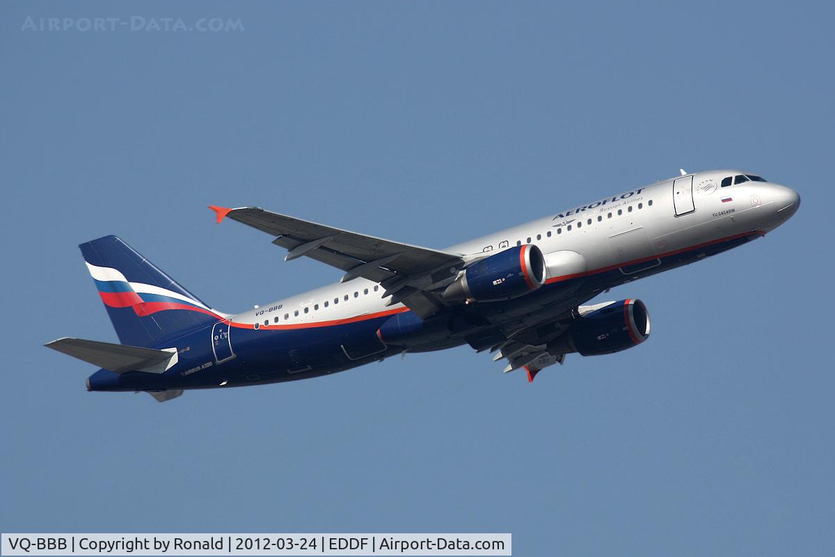 VQ-BBB, 2009 Airbus A320-214 C/N 3823, at fra
