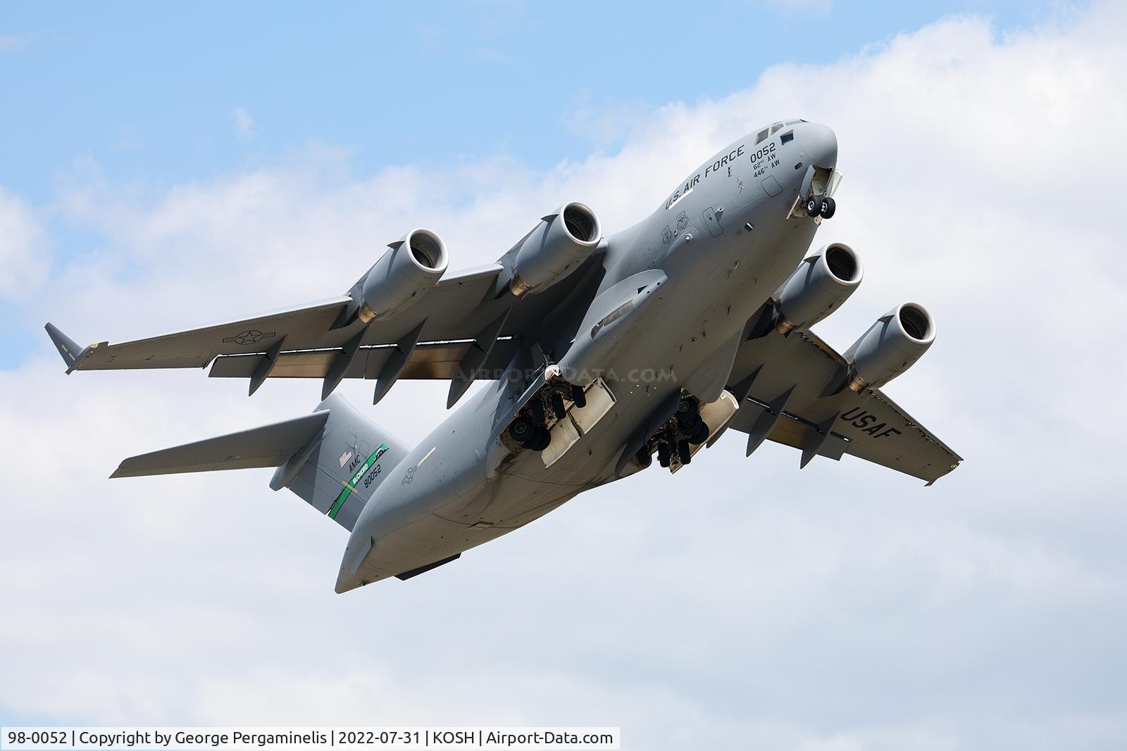 98-0052, 1998 Boeing C-17A Globemaster III C/N 50056/P-52, Oshkosh 2022.