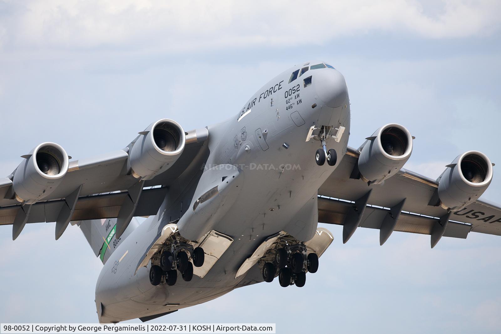 98-0052, 1998 Boeing C-17A Globemaster III C/N 50056/P-52, Oshkosh 2022.