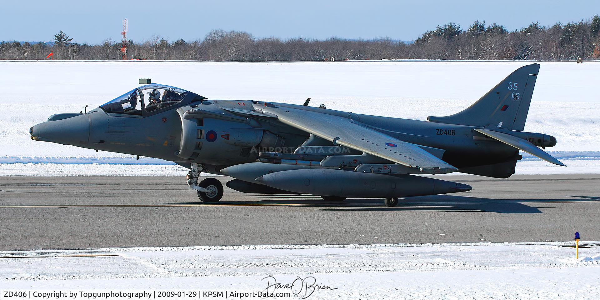 ZD406, 1989 British Aerospace Harrier GR.7 C/N P35, ASCOT flight