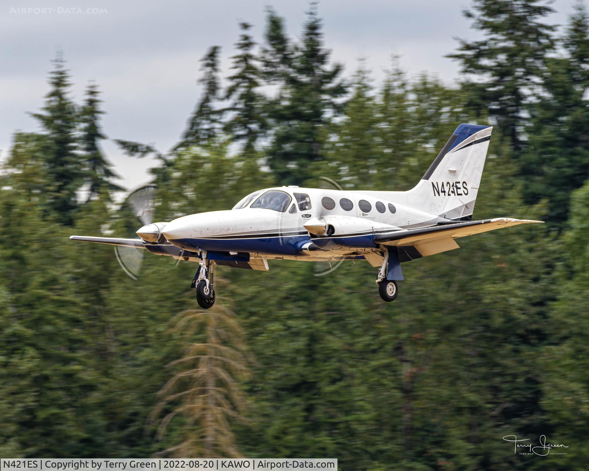 N421ES, 1979 Cessna 421C Golden Eagle C/N 421C0801, KAWO