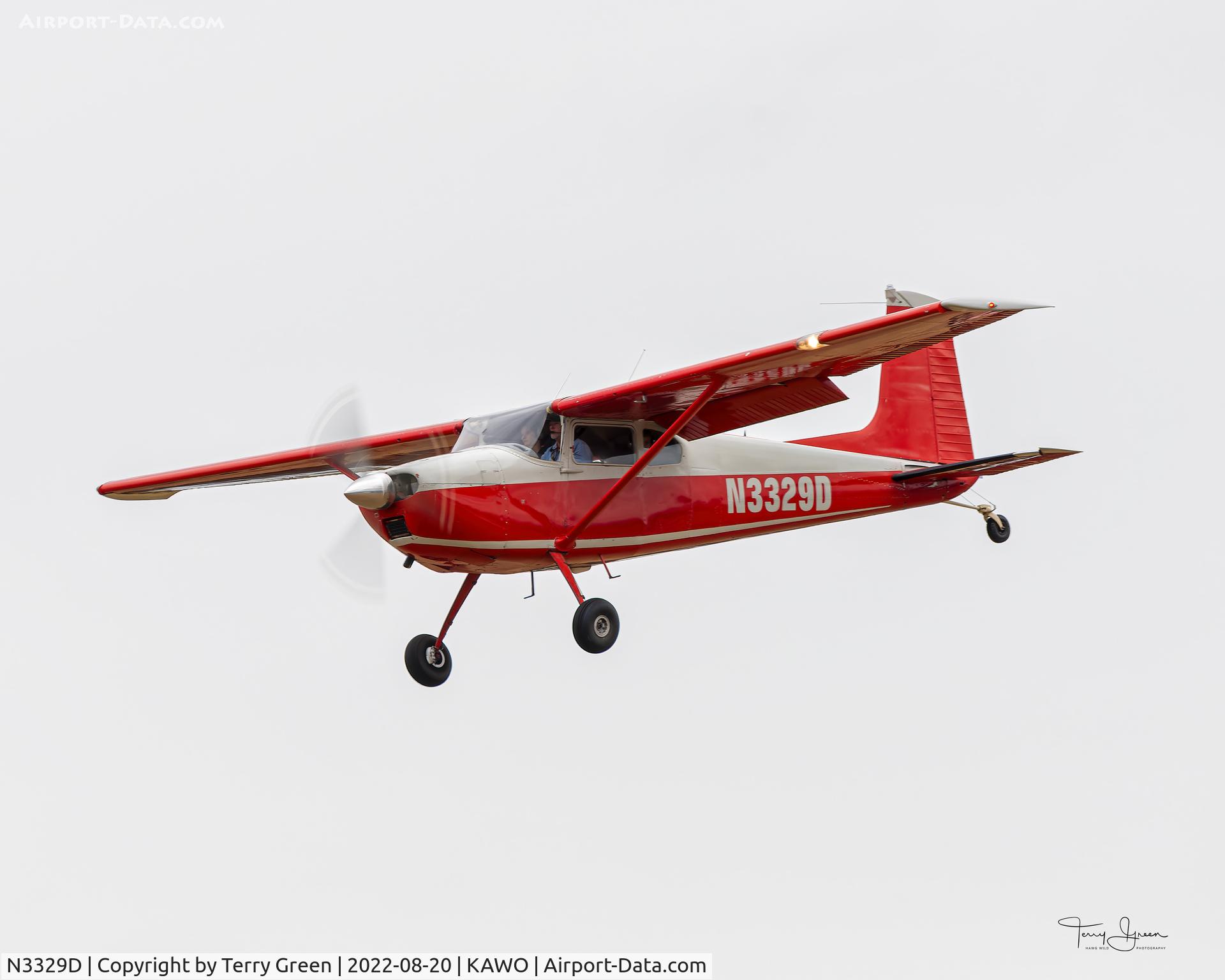 N3329D, 1955 Cessna 180 C/N 32127, KAWO