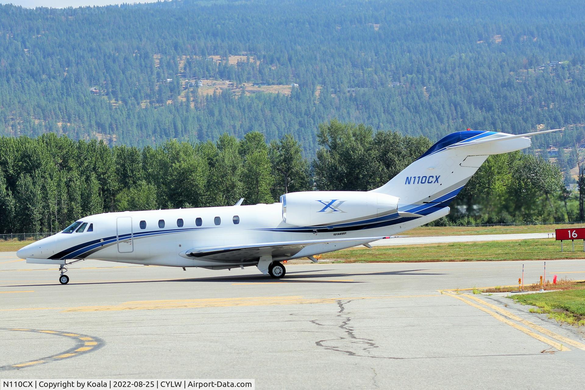 N110CX, 1999 Cessna 750 Citation X Citation X C/N 750-0077, Arrival from Akron, Ohio.