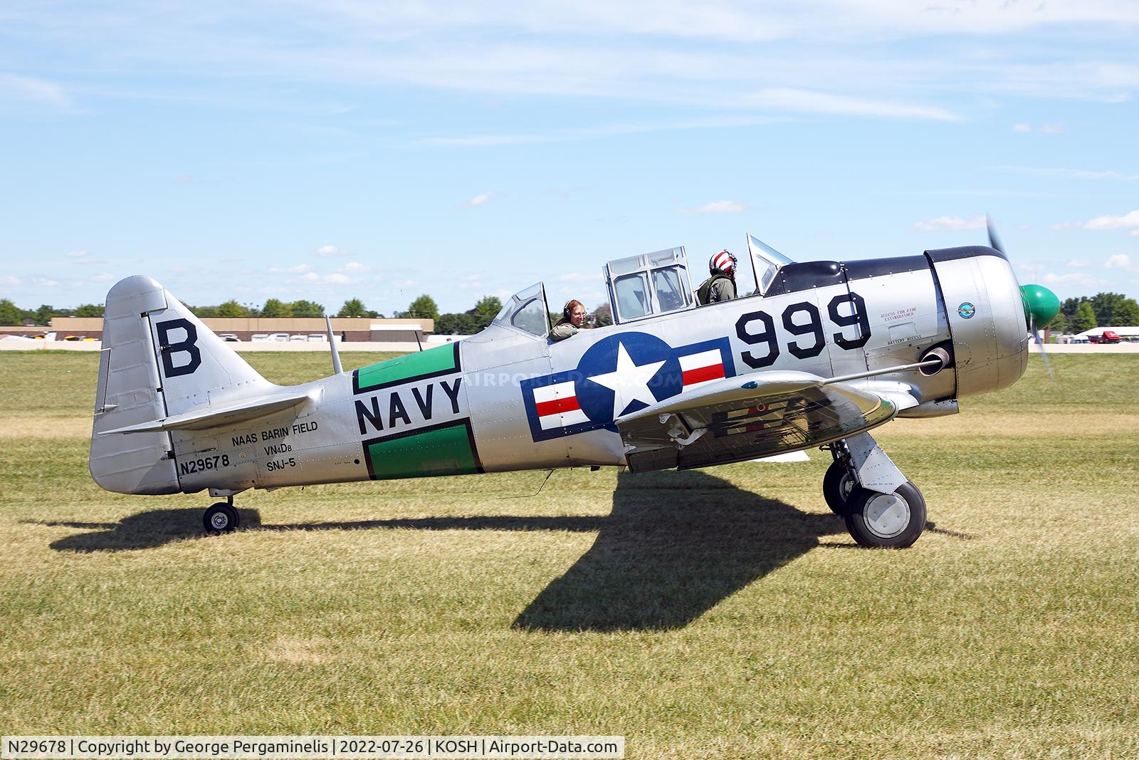 N29678, North American AT-6D C/N 51999, Oshkosh 2022.