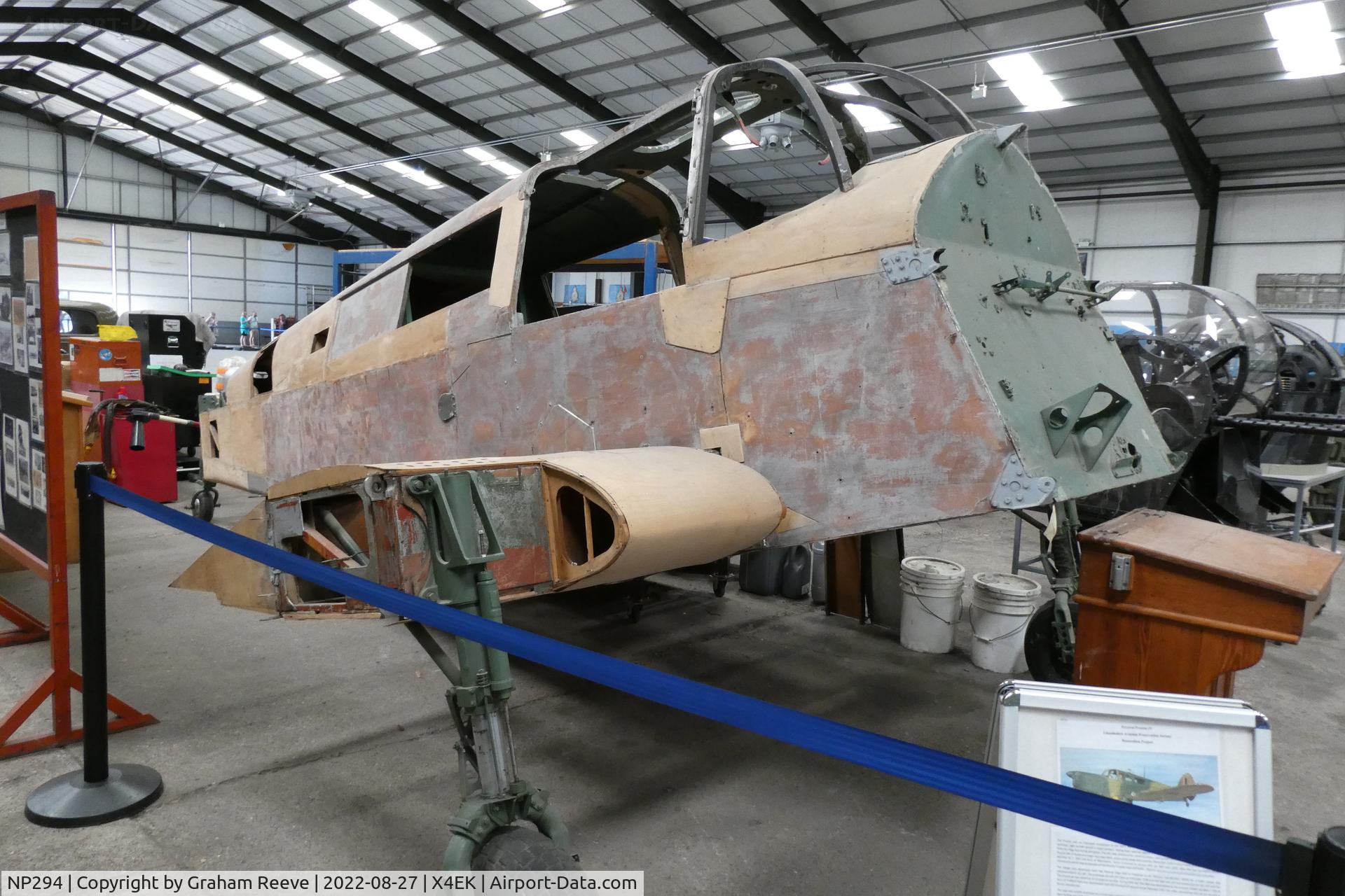 NP294, 1944 Percival P-31 Proctor 4 C/N NP294, Under restoration, at East Kirkby.