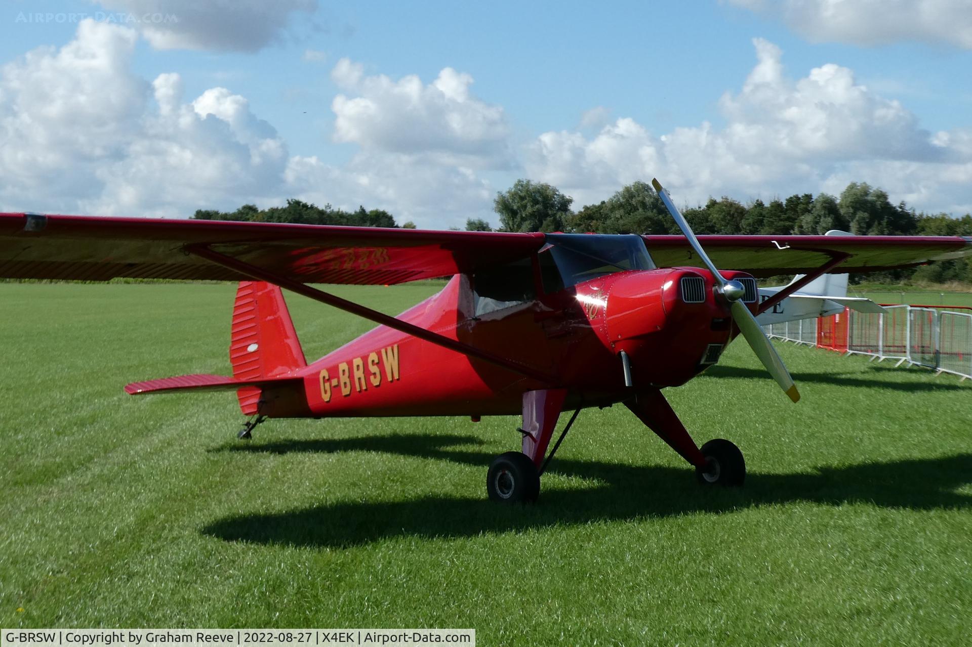 G-BRSW, 1946 Luscombe 8A C/N 3249, Parked at East Kirkby.