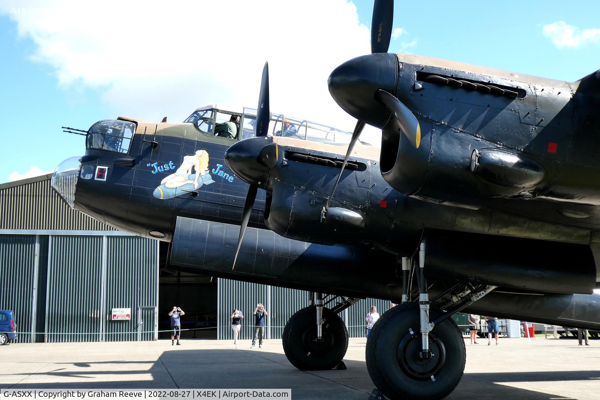 G-ASXX, 1945 Avro 683 Lancaster B7 C/N Not found NX611, On display at East Kirkby (NX611).