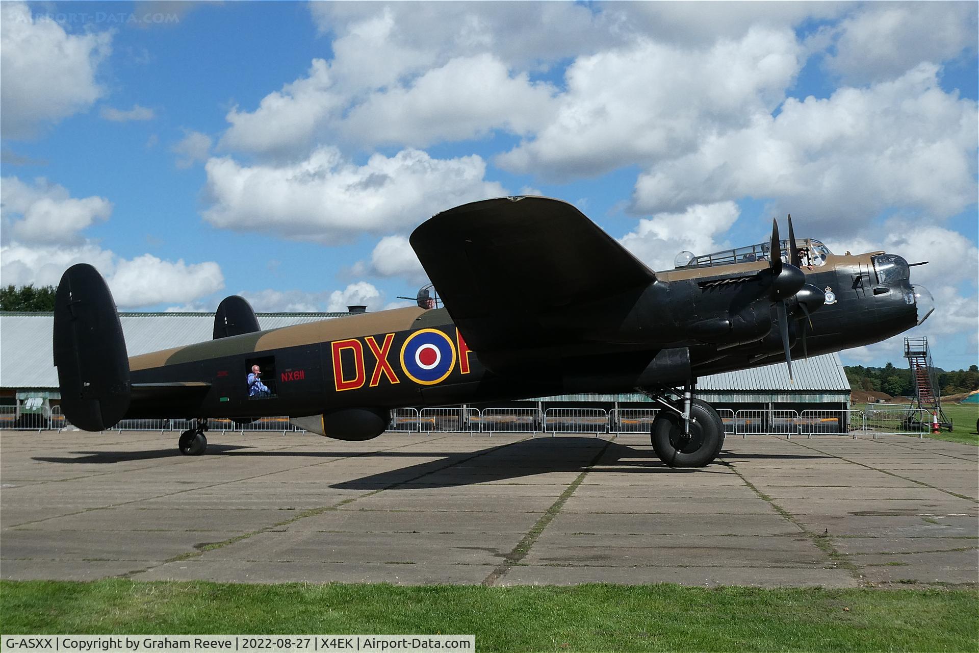 G-ASXX, 1945 Avro 683 Lancaster B7 C/N Not found NX611, Under power at East Kirkby.