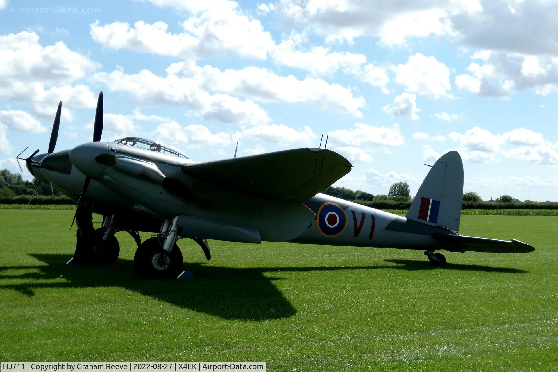 HJ711, 1943 De Havilland DH-98 Mosquito NF.11 C/N HJ711, Parked at East Kirkby.