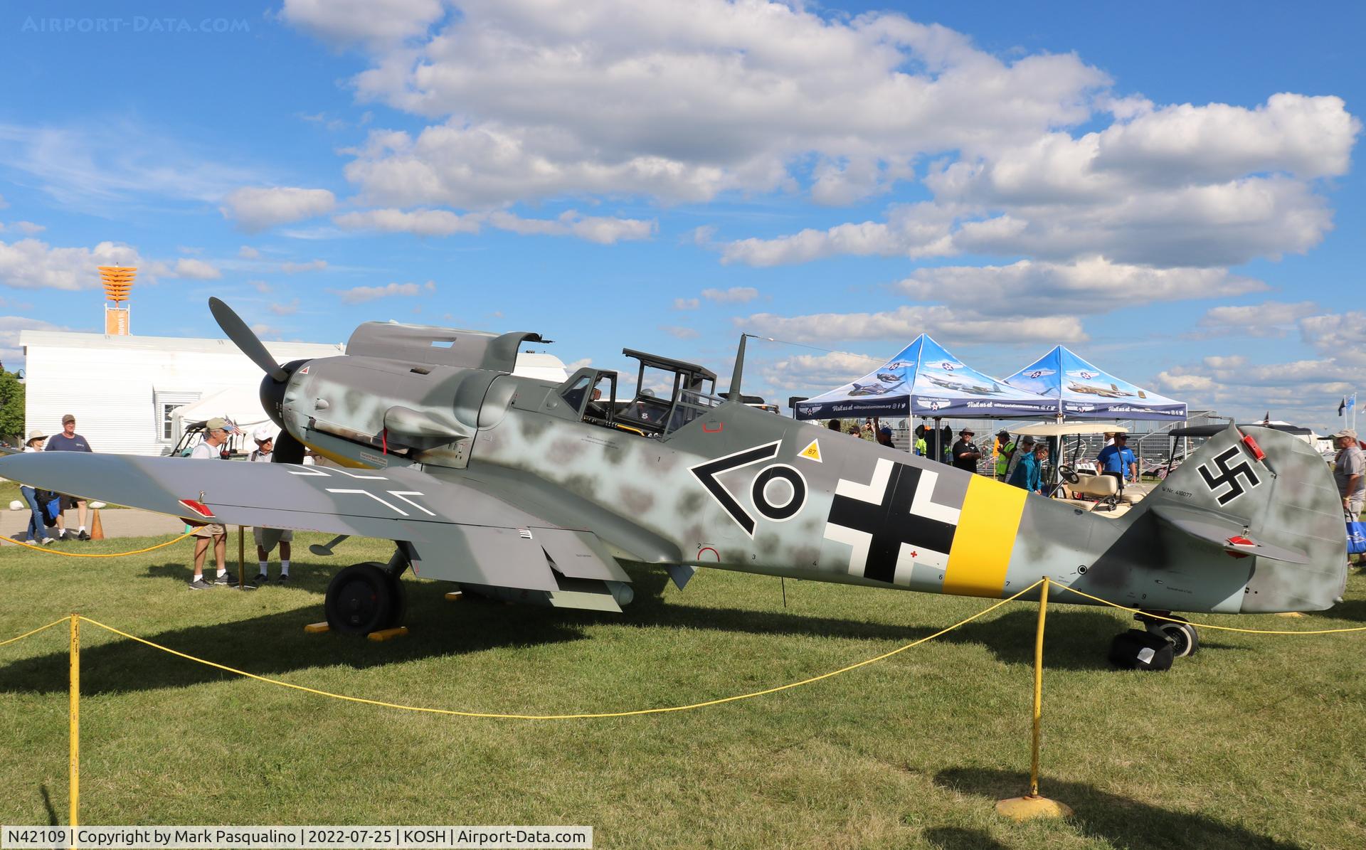 N42109, 1943 Messerschmitt Bf-109G-6 C/N 410077, Messerschmitt BF-109G-6