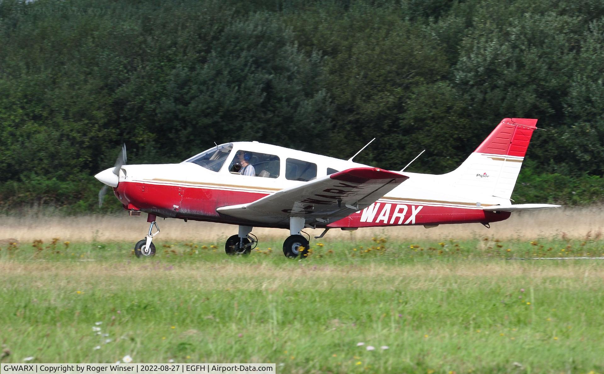 G-WARX, 1998 Piper PA-28-161 Cherokee Warrior III C/N 28-42038, Visiting Cherokee Warrior III.