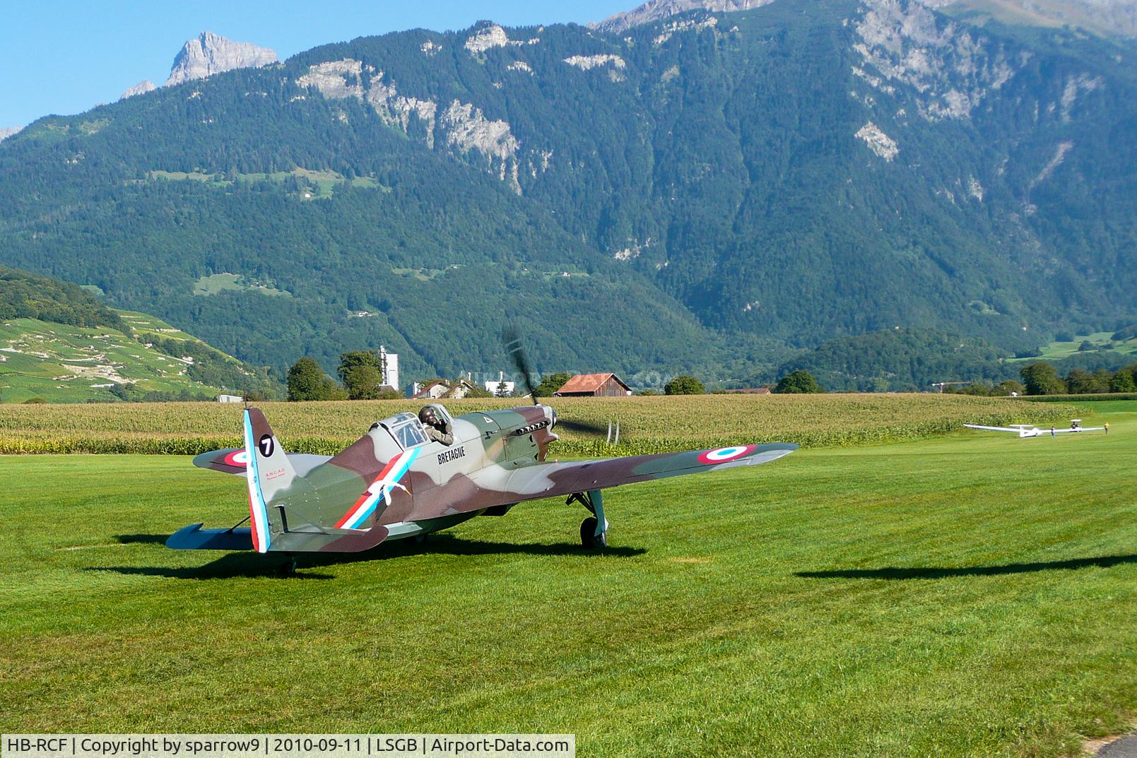 HB-RCF, 1942 Morane-Saulnier D-3801 (MS-412) C/N 194, At its base Bex aerodrome