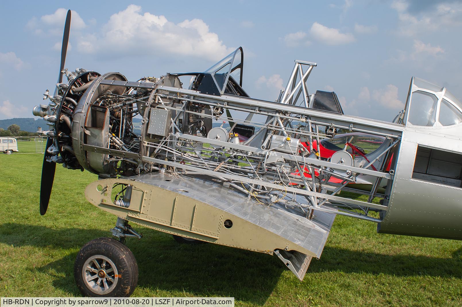 HB-RDN, 1942 Noorduyn AT-16 Harvard IIB C/N 14-201, During restoration, at Birrfeld