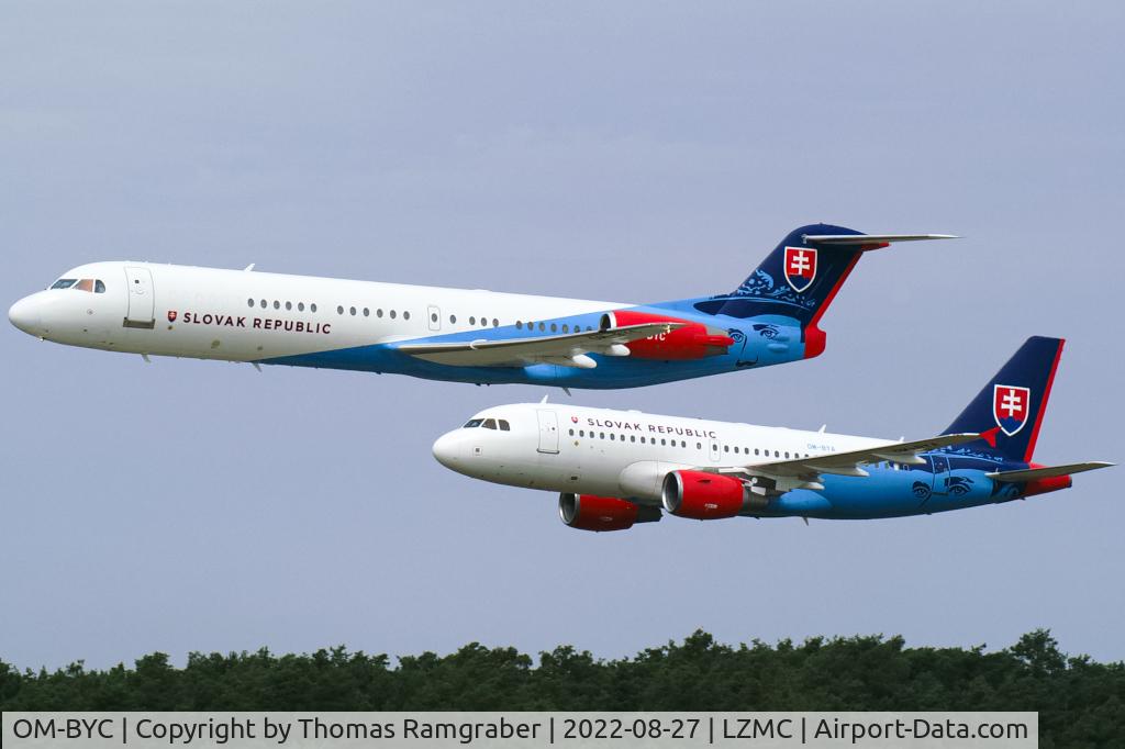 OM-BYC, 1991 Fokker 100 (F-28-0100) C/N 11368, Slovakia - Government Fokker 100 (+A319/OMBYA)