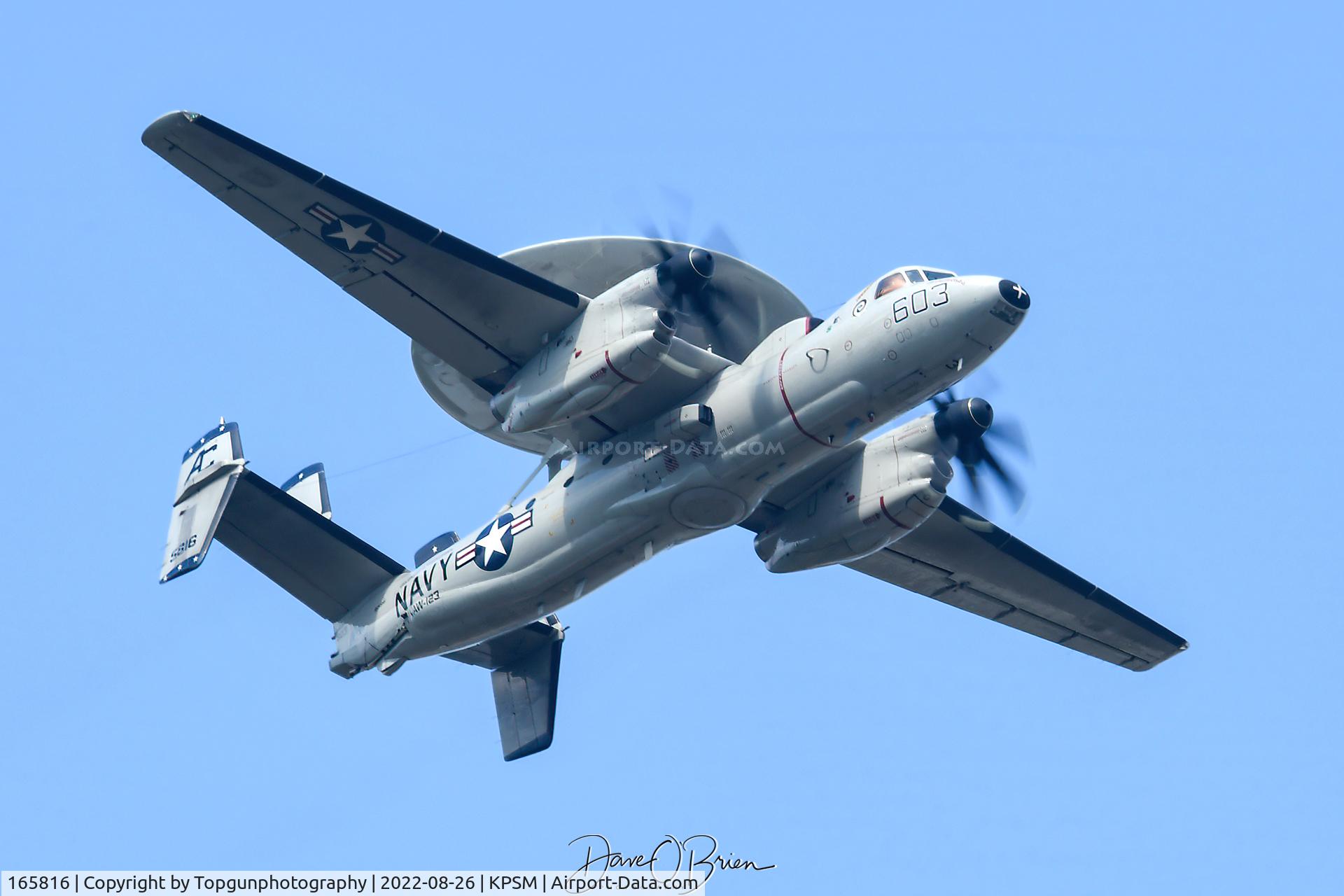165816, Northrop Grumman E-2C Hawkeye C/N A187, VAW-124