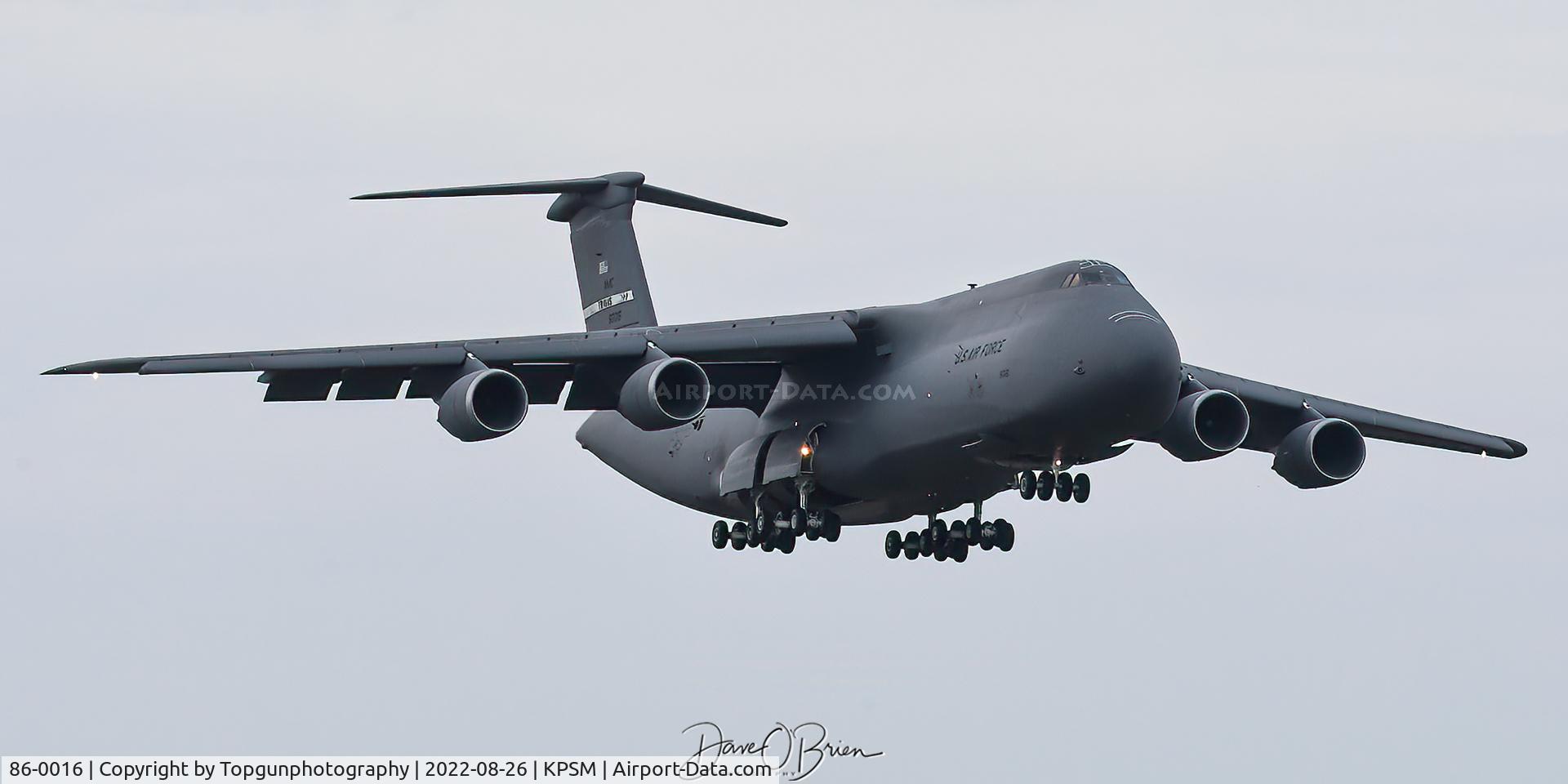 86-0016, 2015 Lockheed C-5M Super Galaxy C/N 500-0102, C-5M isn't the same with their new engines.