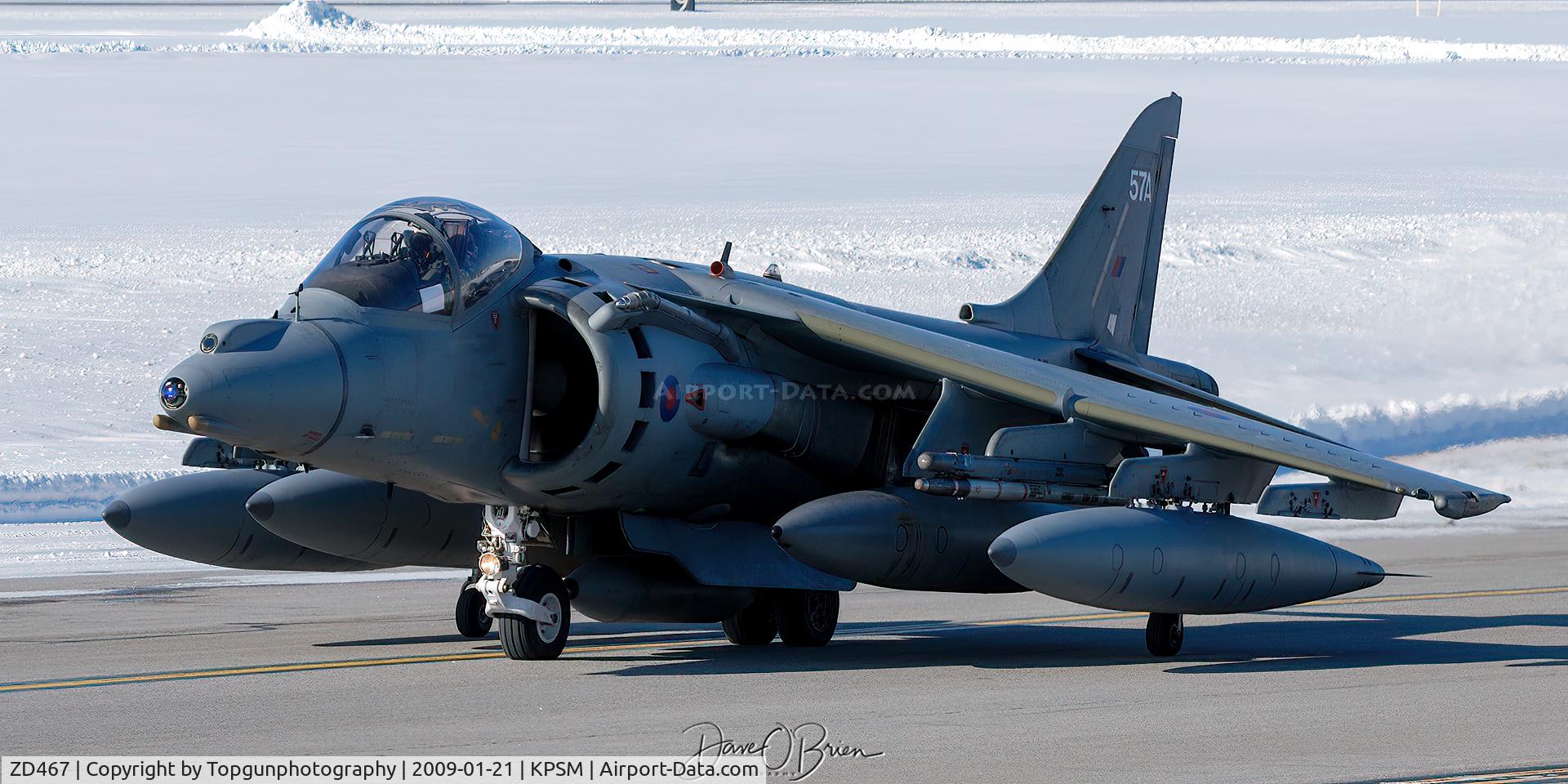 ZD467, 1990 British Aerospace Harrier GR.7 C/N P57, ASCOT22