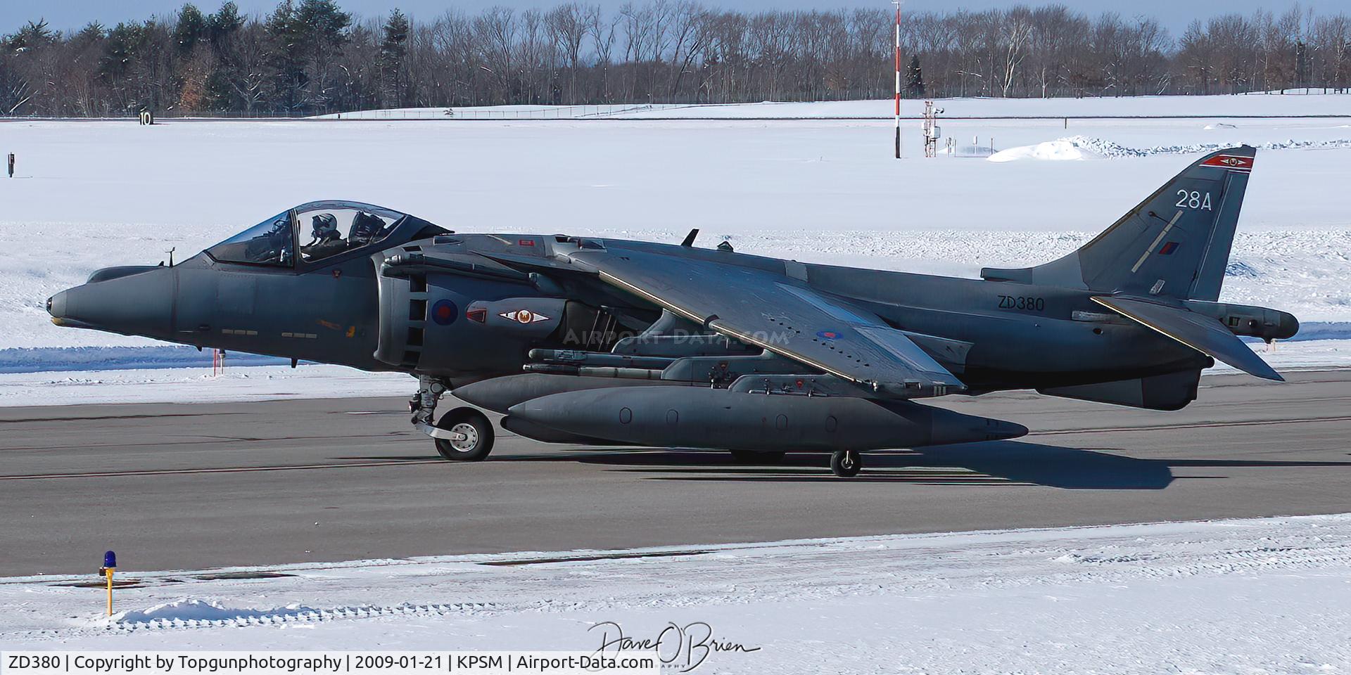 ZD380, 1988 British Aerospace Harrrier GR.7 C/N P28, ASCOT24