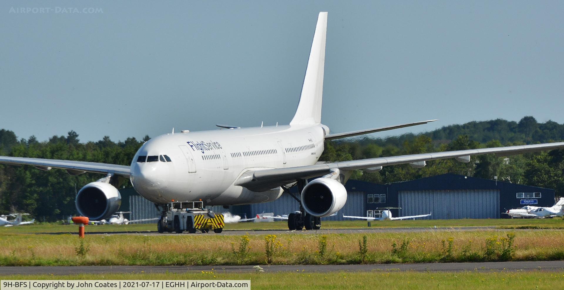 9H-BFS, 2002 Airbus A330-203 C/N 472, Towed for departure