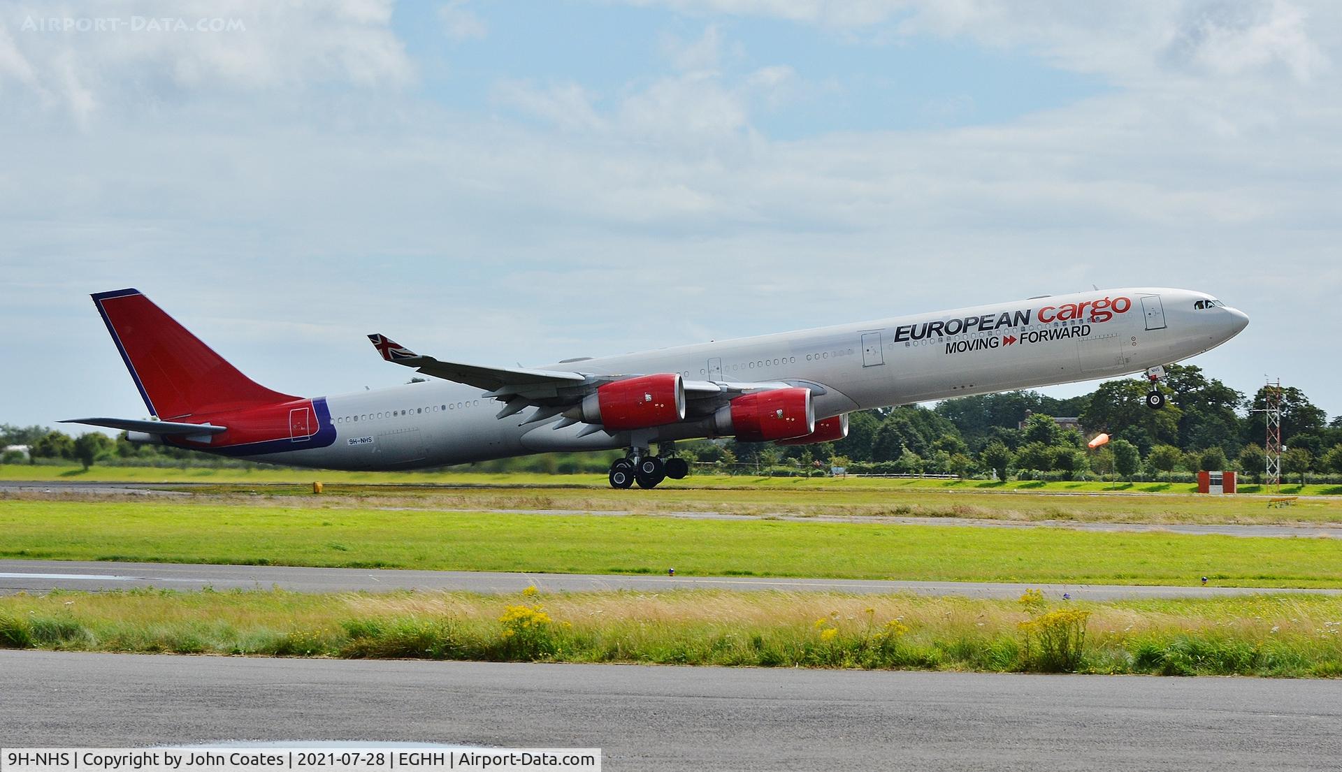 9H-NHS, 2006 Airbus A340-642 C/N 736, Departing off 26