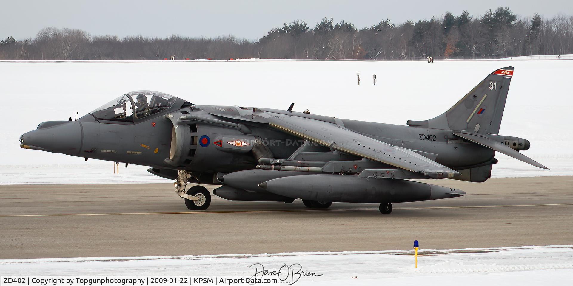 ZD402, British Aerospace Harrier GR.9 C/N P31, 2 stragglers now on their way to Nellis