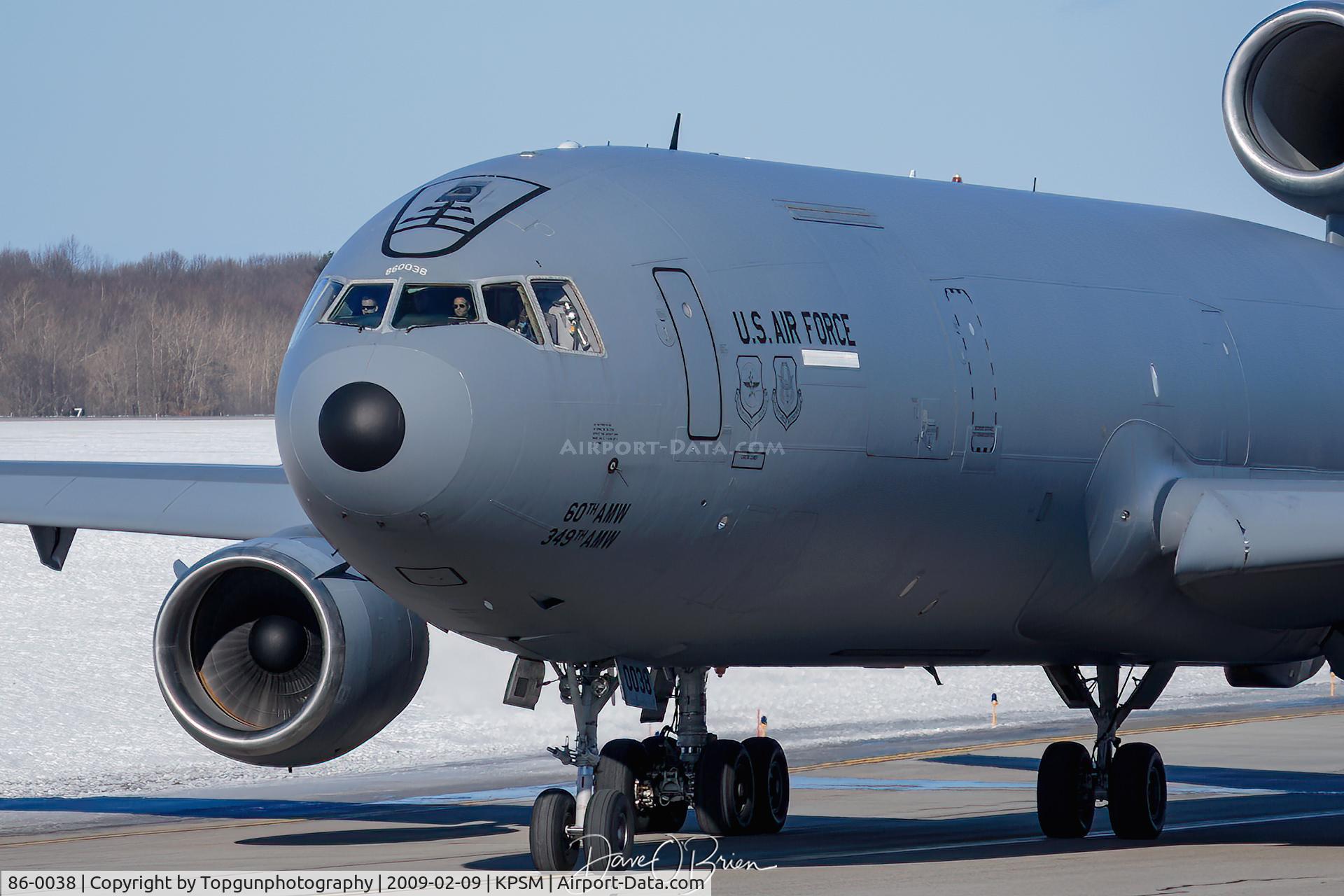 86-0038, 1986 McDonnell Douglas KC-10A Extender C/N 48251, BLUE31